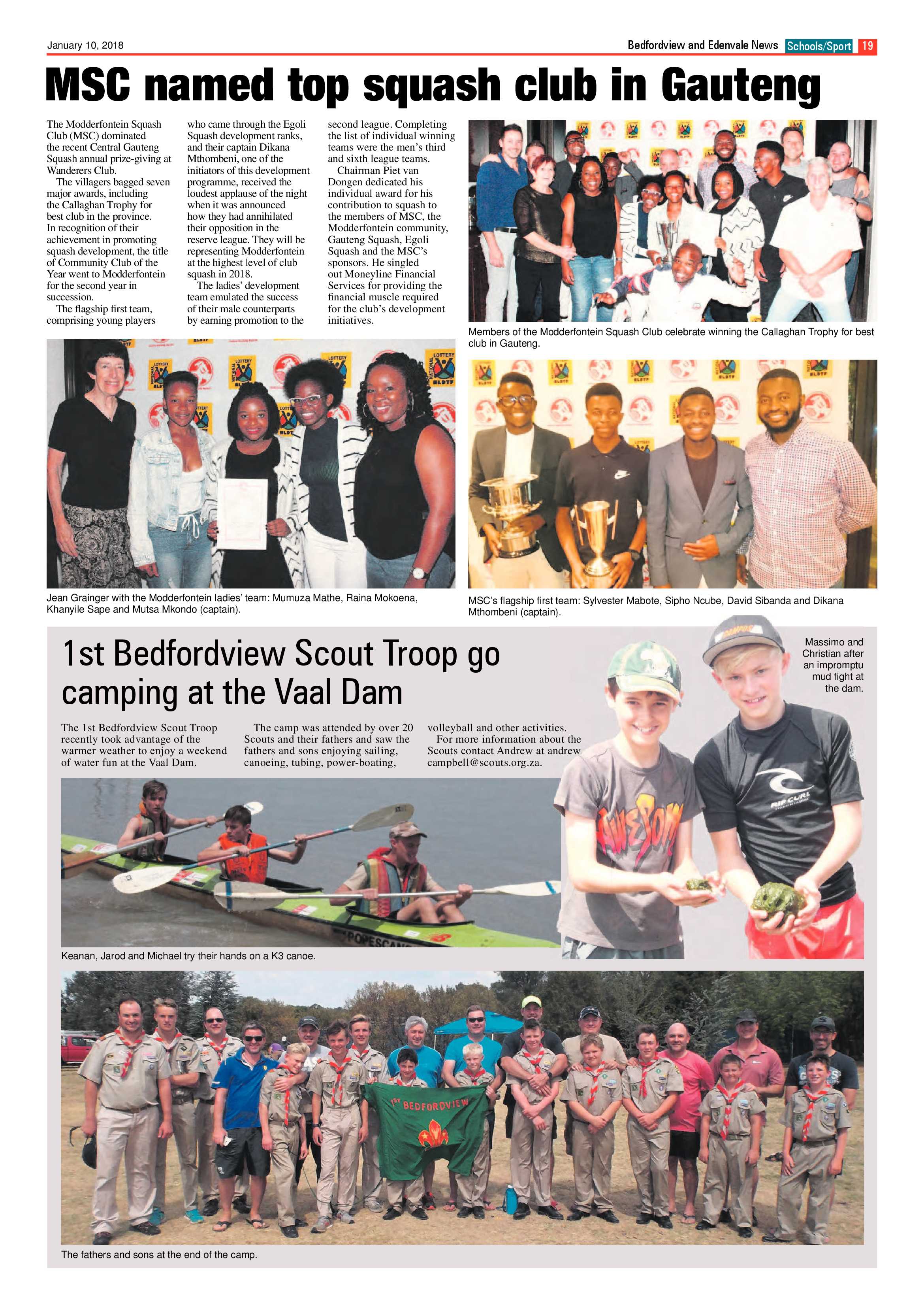 Bedfordview Edenvale News 10 January 2018 page 19
