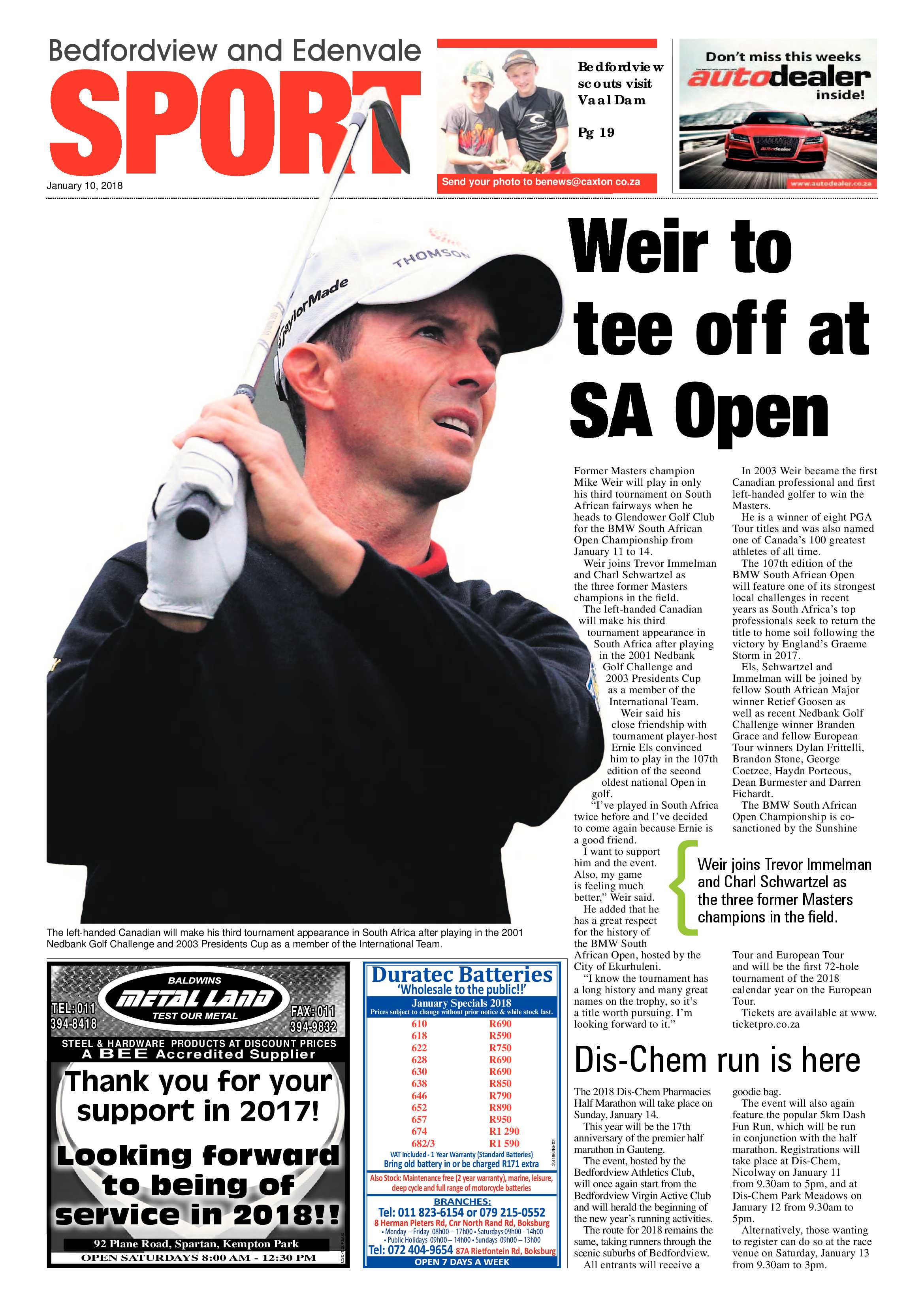 Bedfordview Edenvale News 10 January 2018 page 20