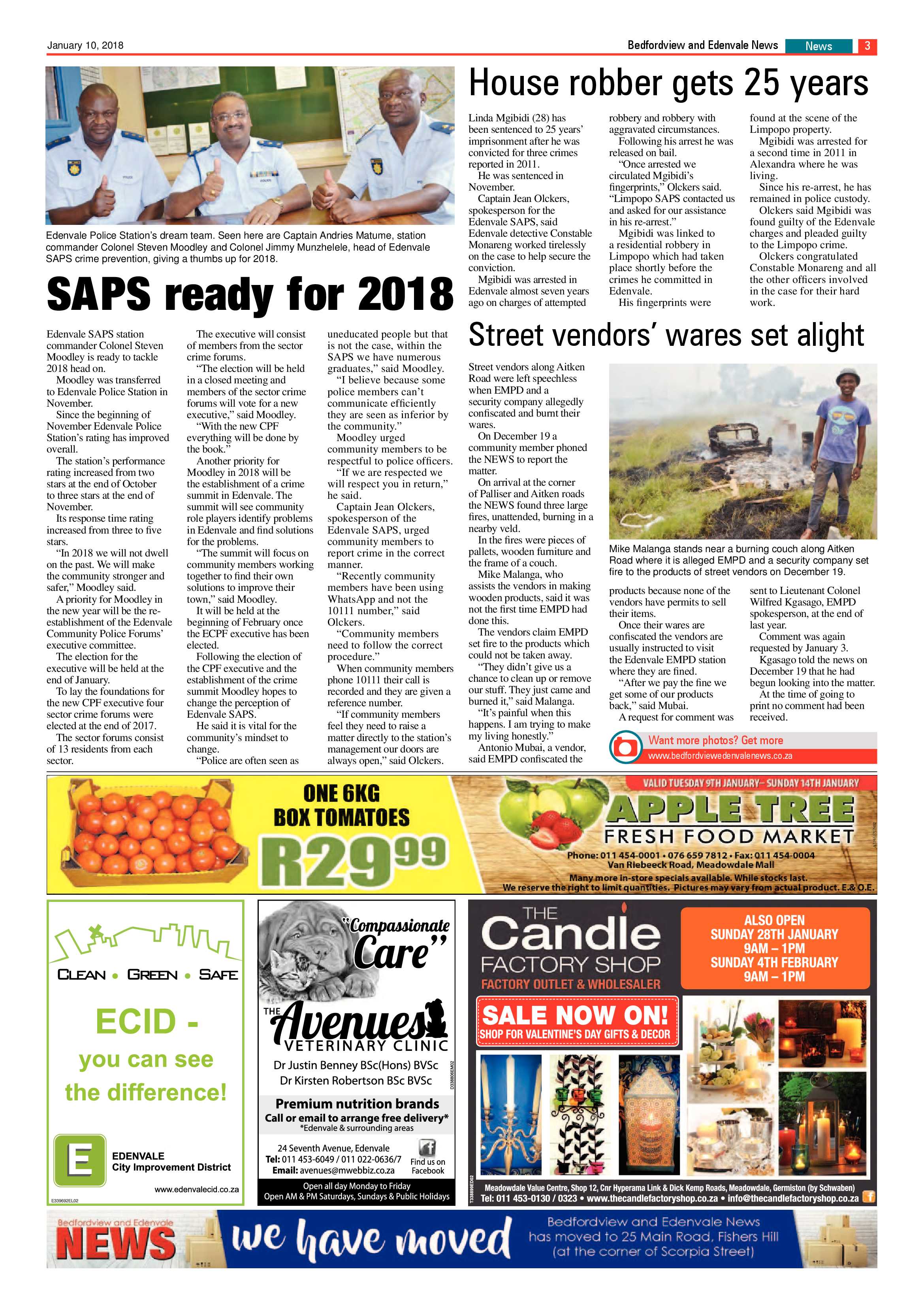 Bedfordview Edenvale News 10 January 2018 page 3