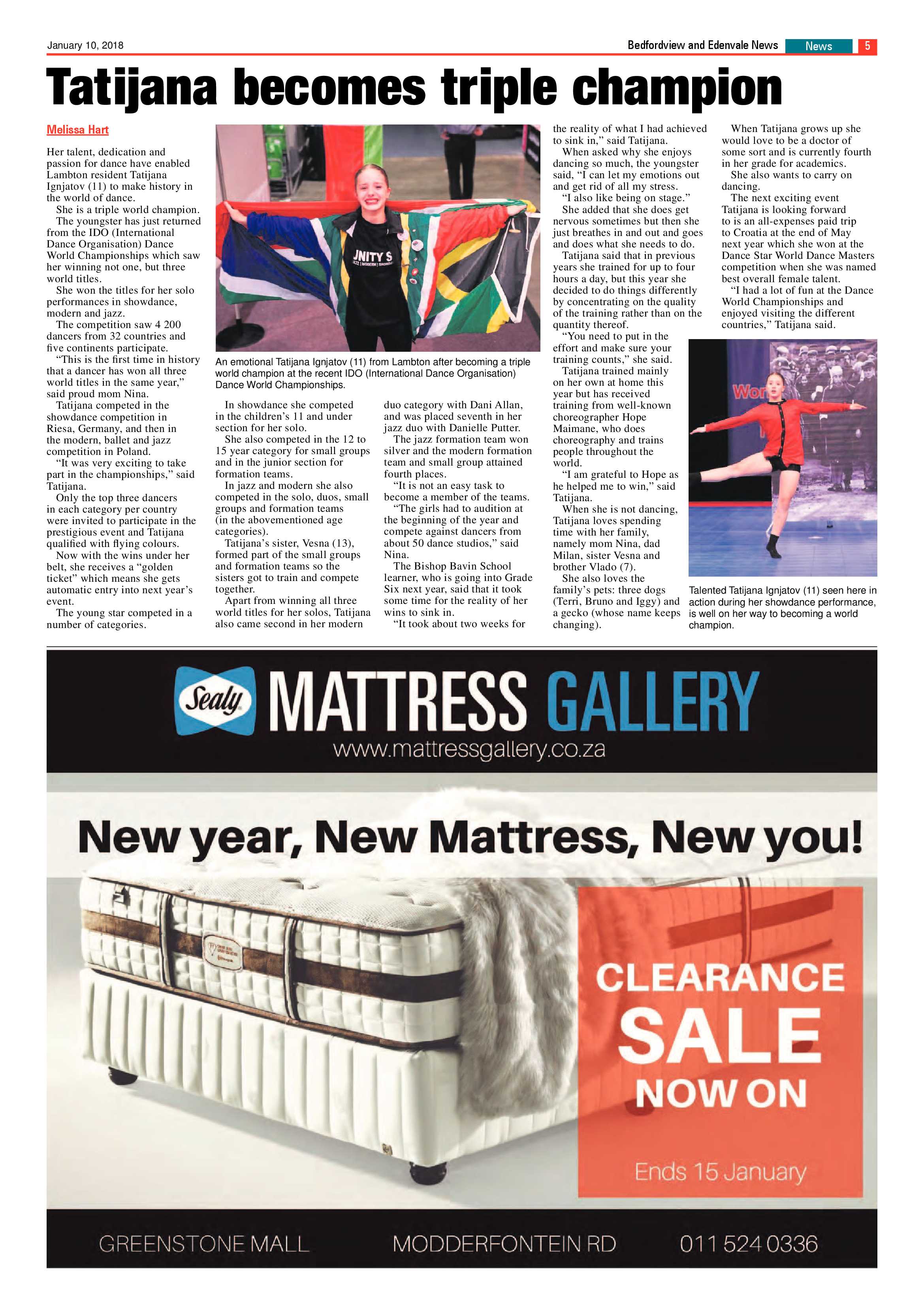 Bedfordview Edenvale News 10 January 2018 page 5