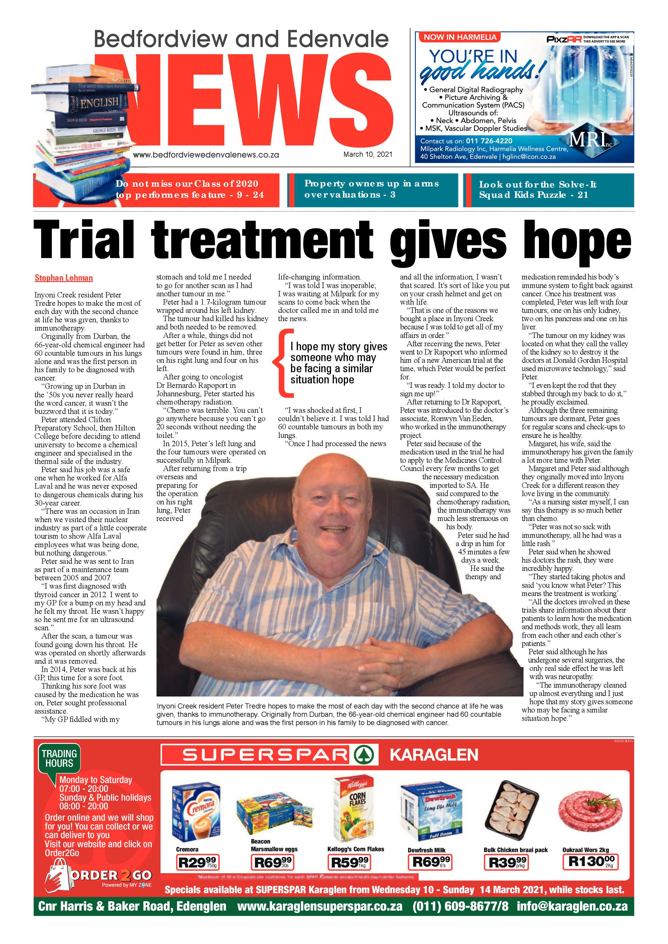 Bedfordview Edenvale News 10 March 2021 page 1