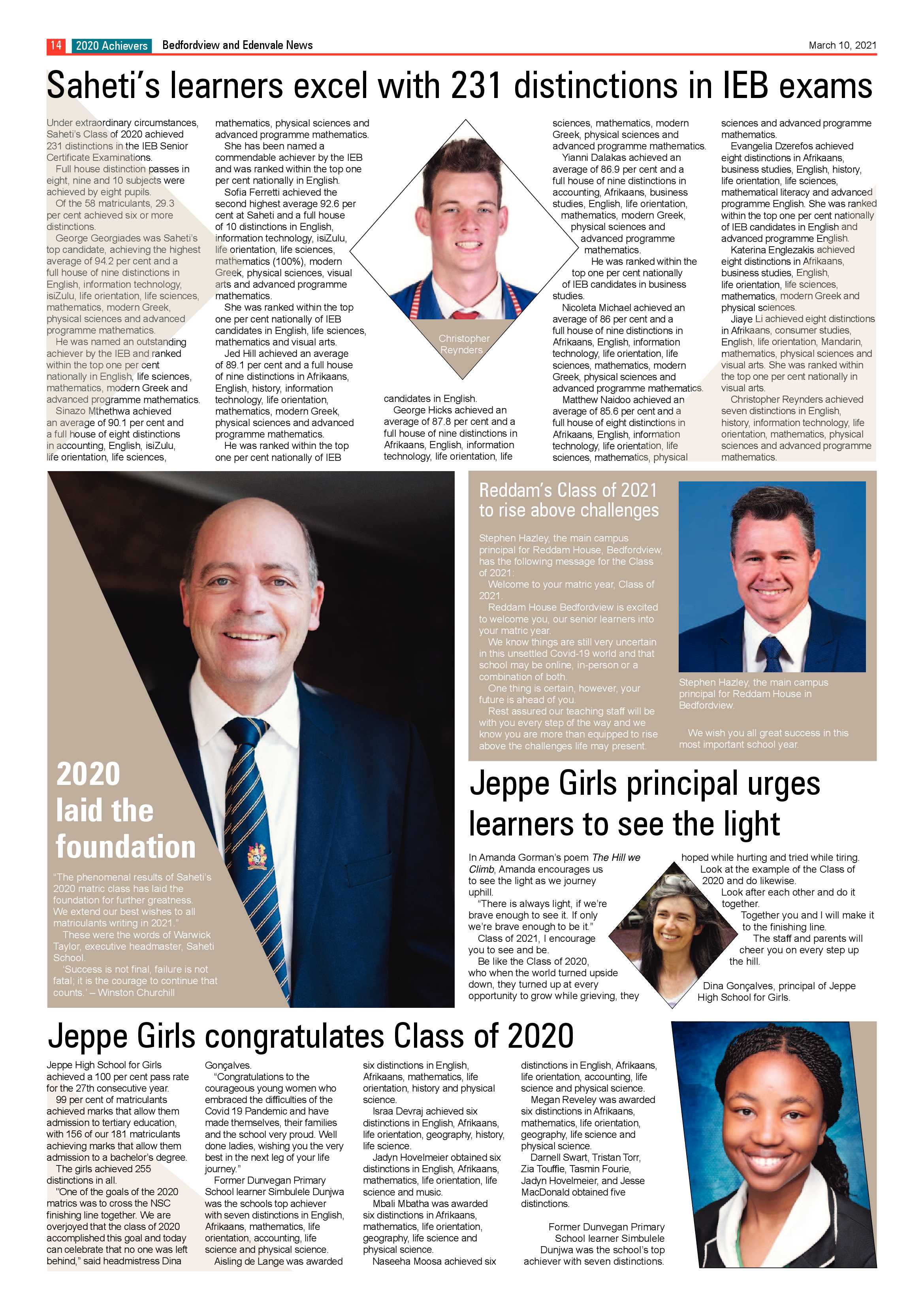 Bedfordview Edenvale News 10 March 2021 page 14