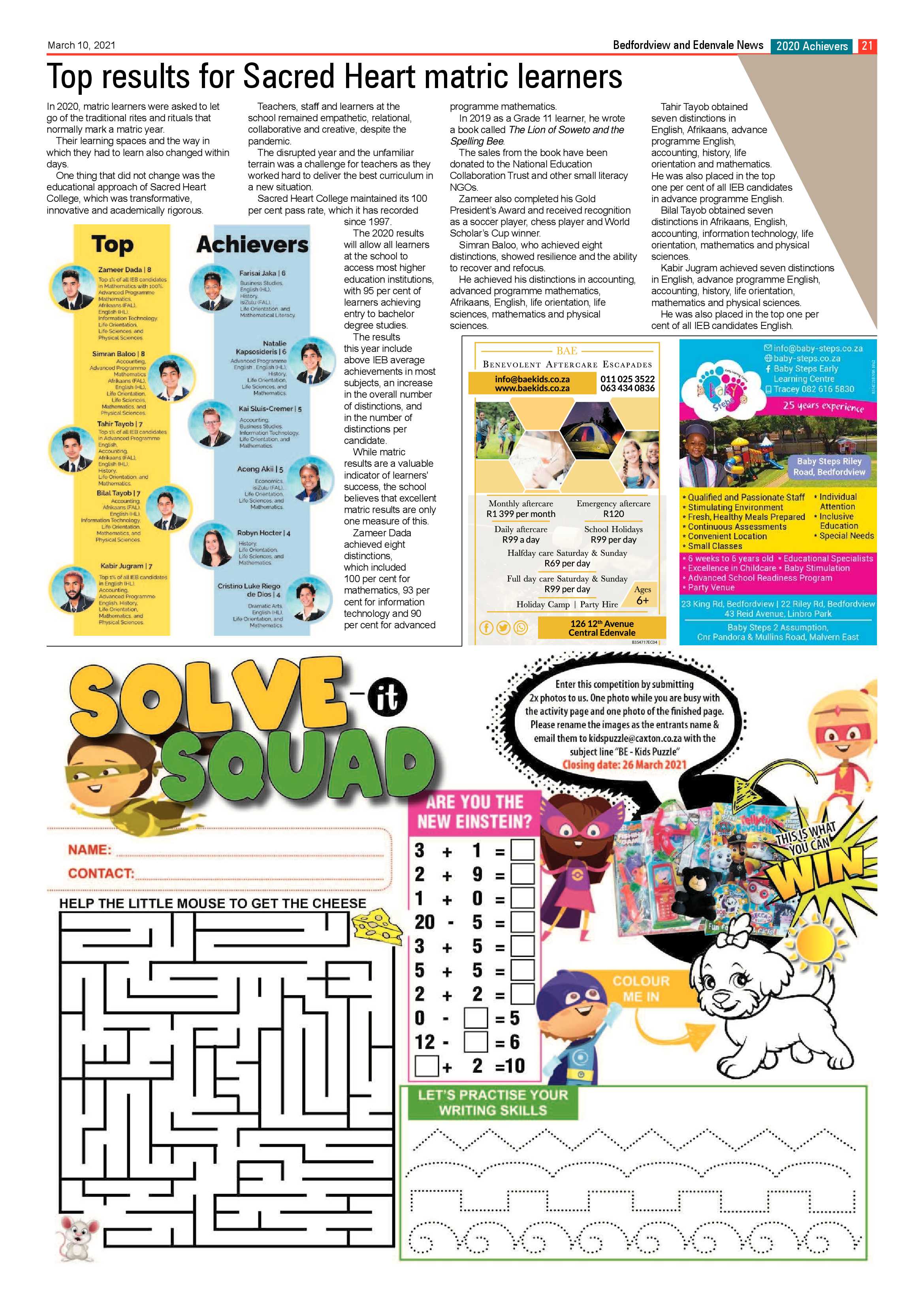 Bedfordview Edenvale News 10 March 2021 page 21