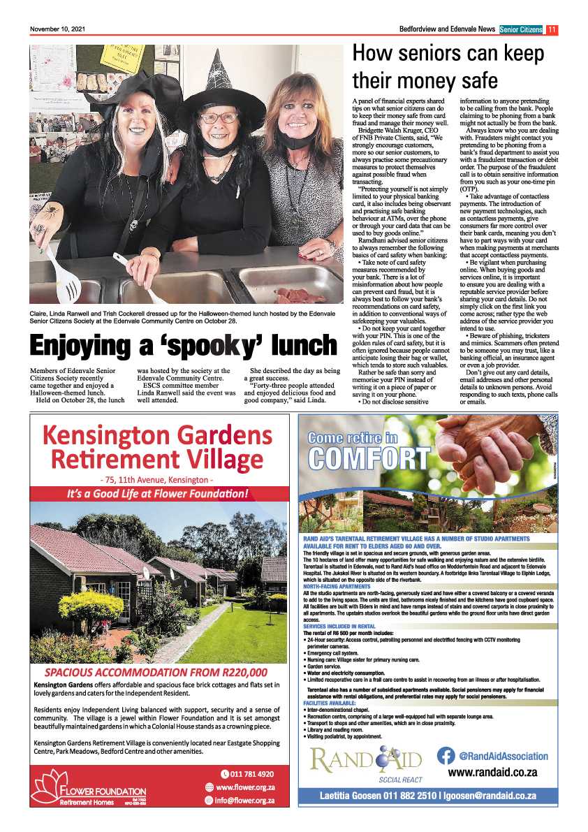 Bedfordview Edenvale News 10 November 2021 page 11