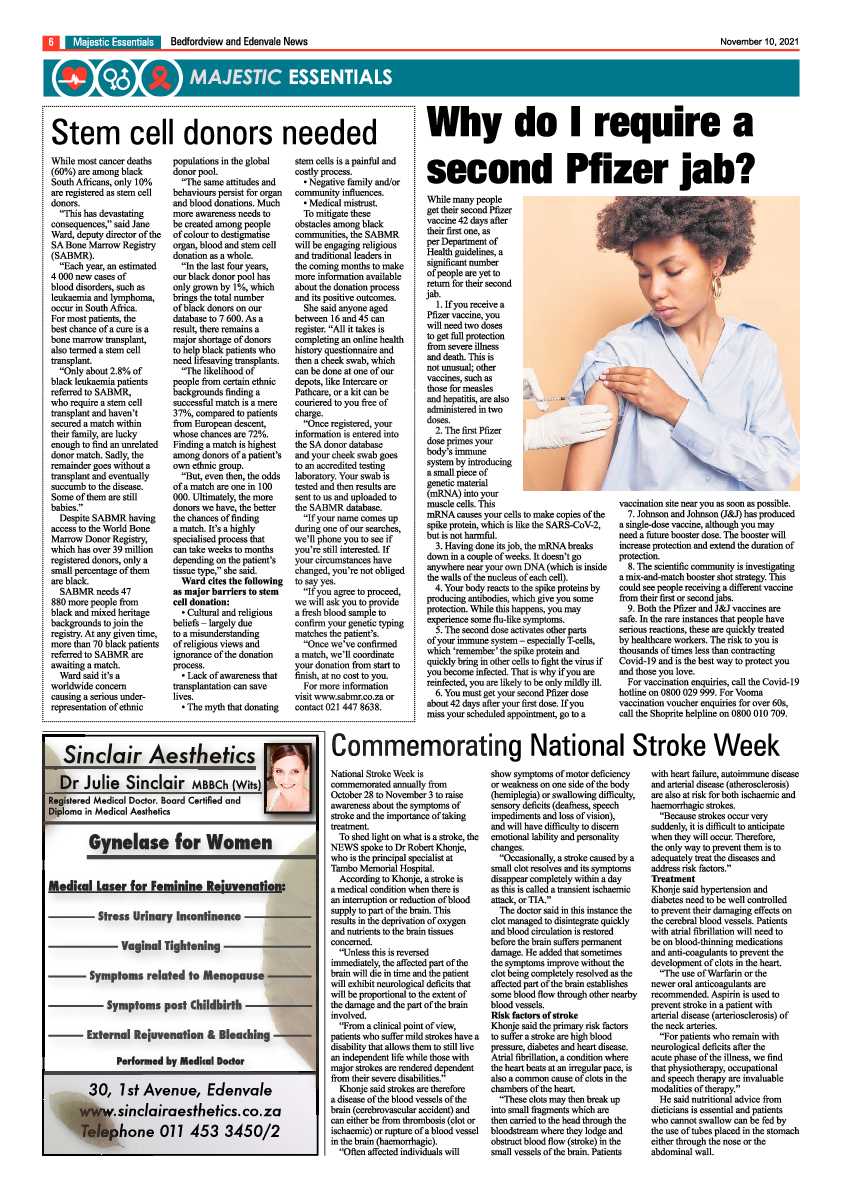 Bedfordview Edenvale News 10 November 2021 page 6