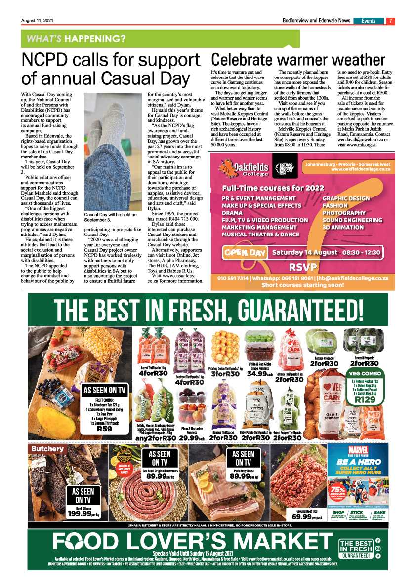 Bedfordview Edenvale News 11 August 2021 page 7