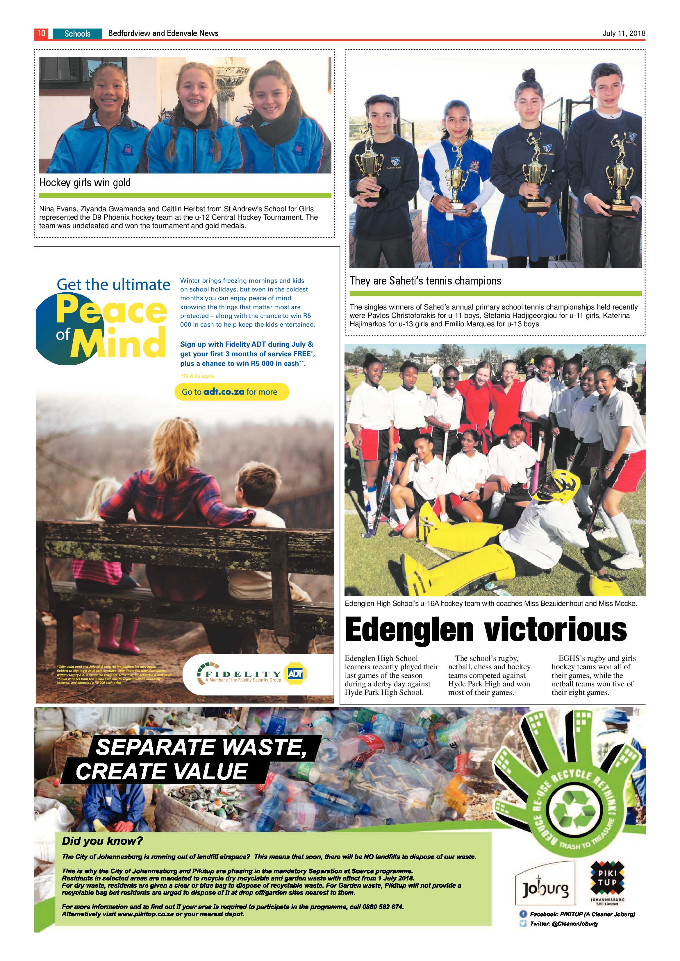 Bedfordview Edenvale News 11 July 2018 page 10