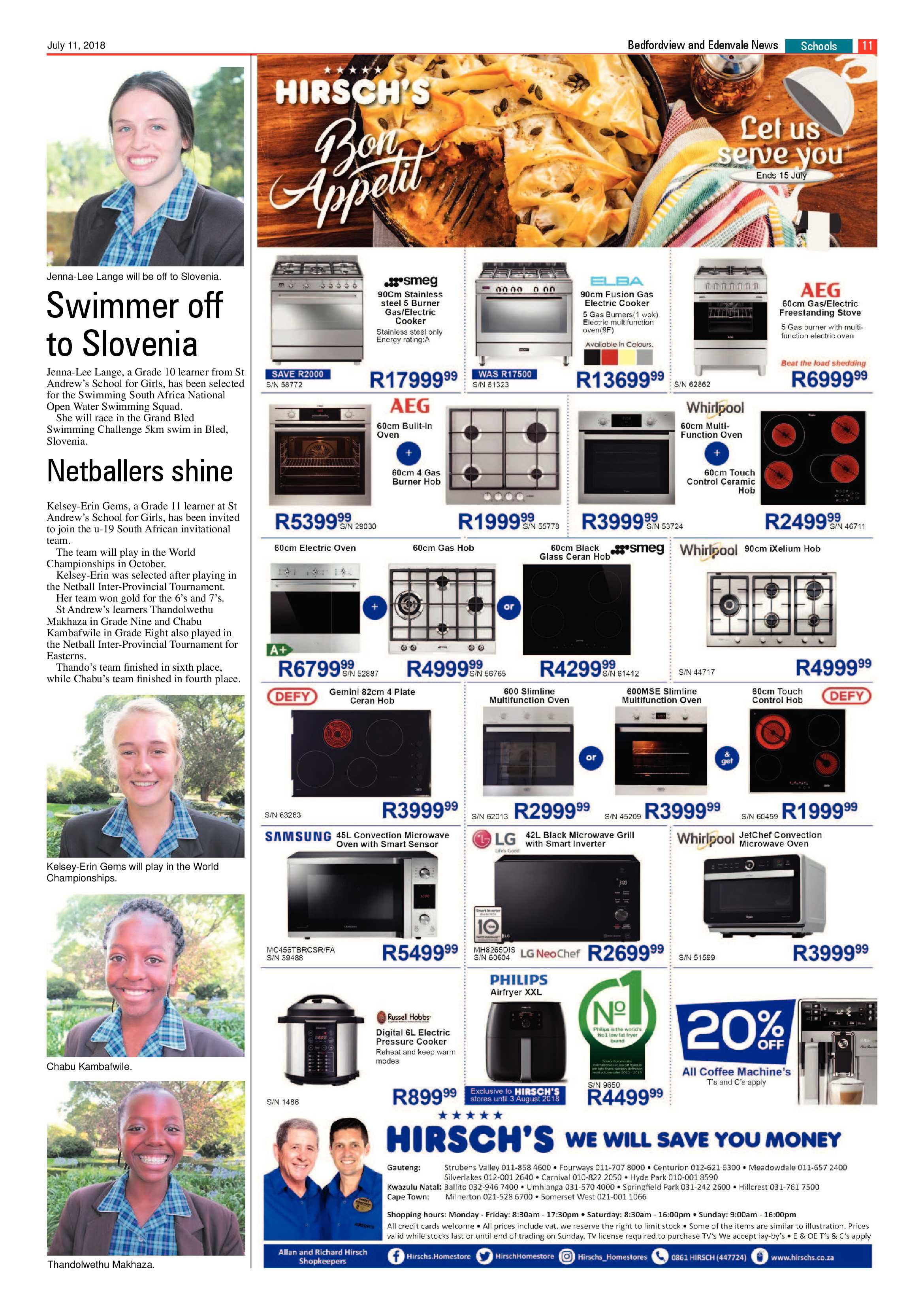 Bedfordview Edenvale News 11 July 2018 page 11