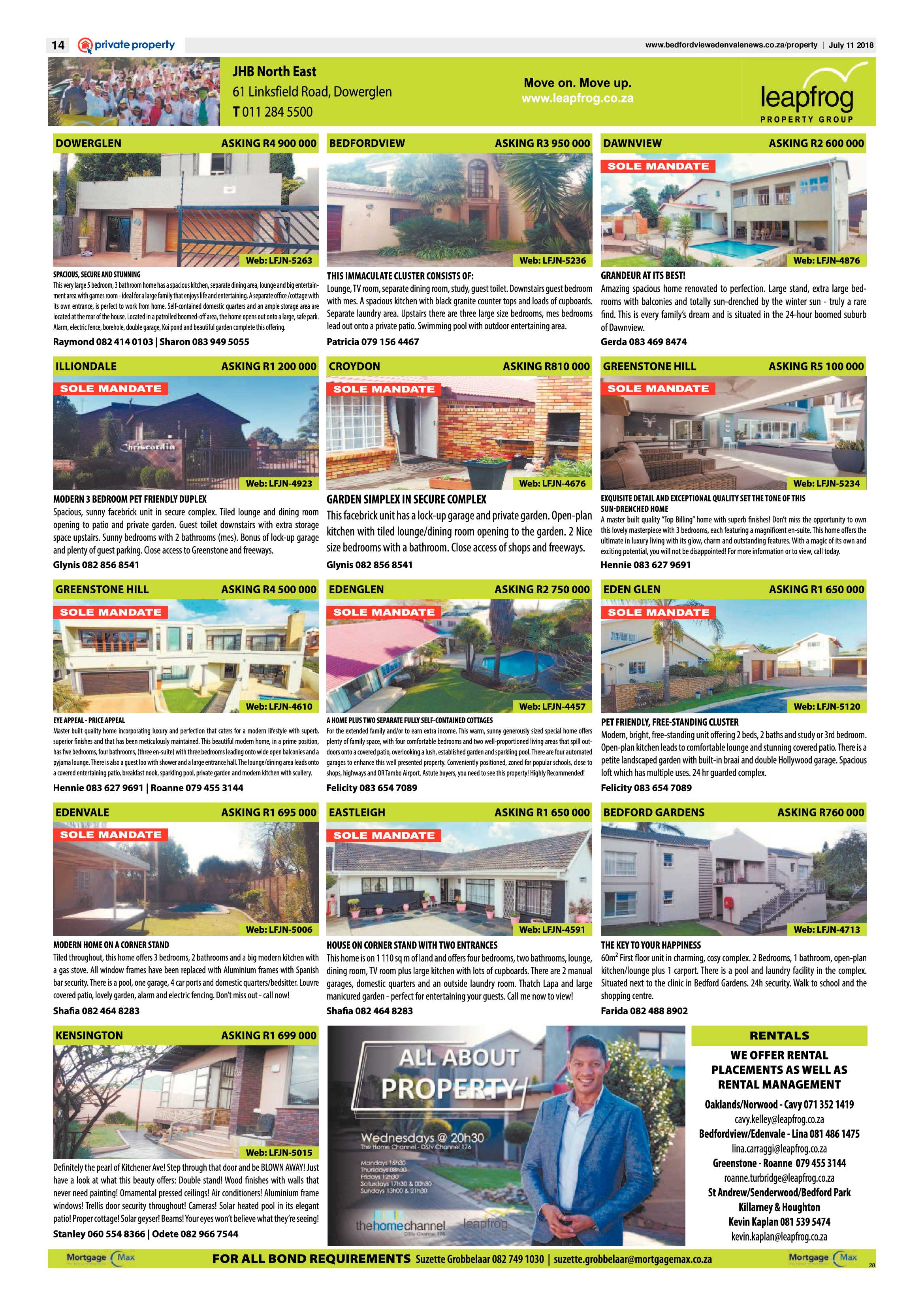 Bedfordview Edenvale News 11 July 2018 page 14