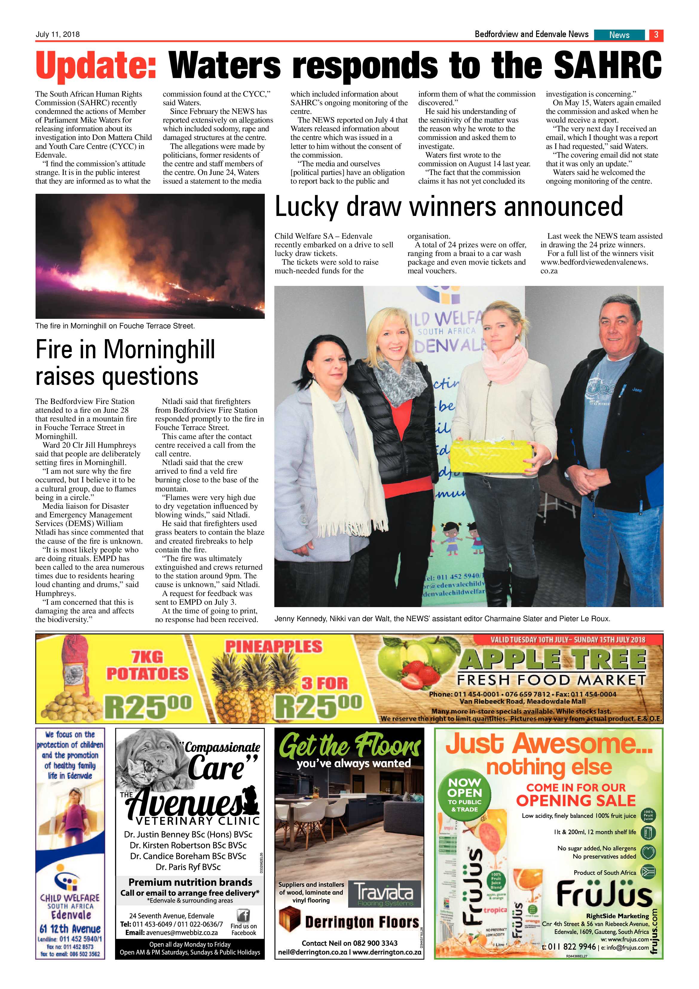 Bedfordview Edenvale News 11 July 2018 page 3