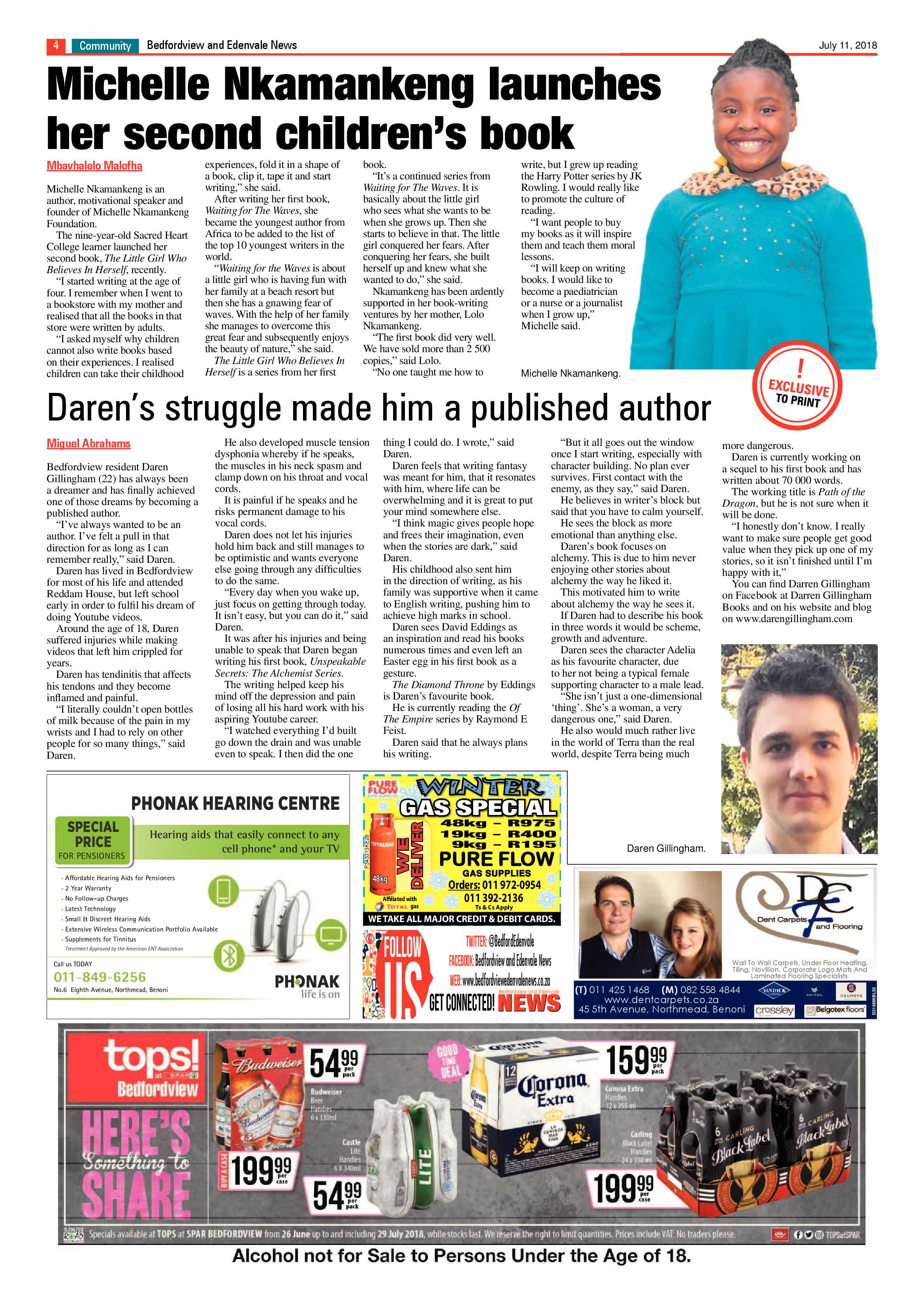 Bedfordview Edenvale News 11 July 2018 page 4