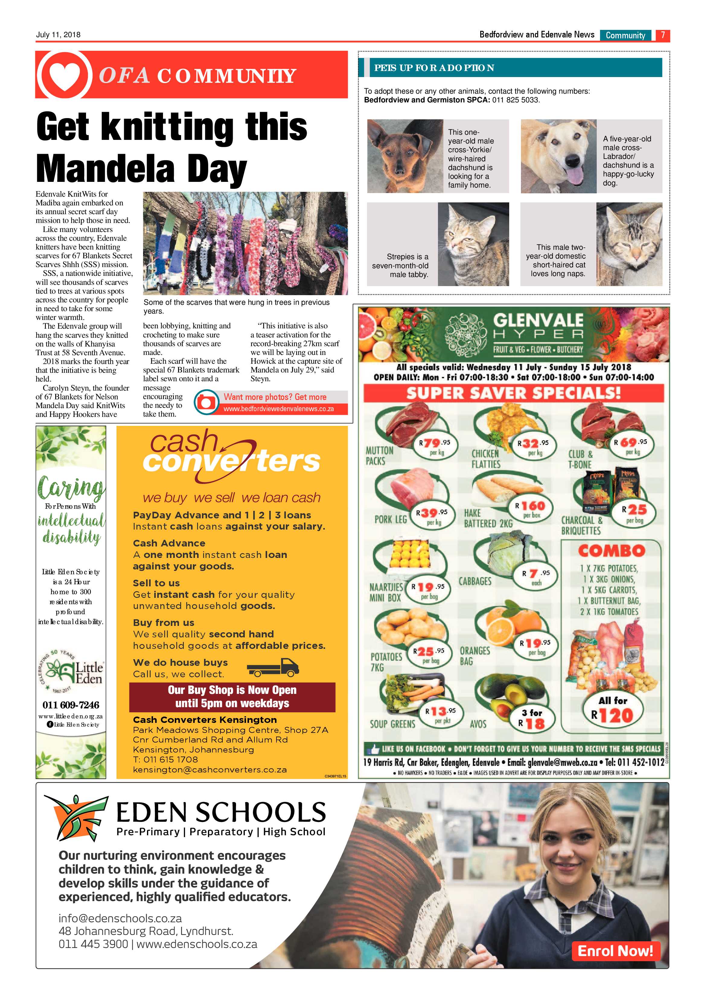 Bedfordview Edenvale News 11 July 2018 page 7