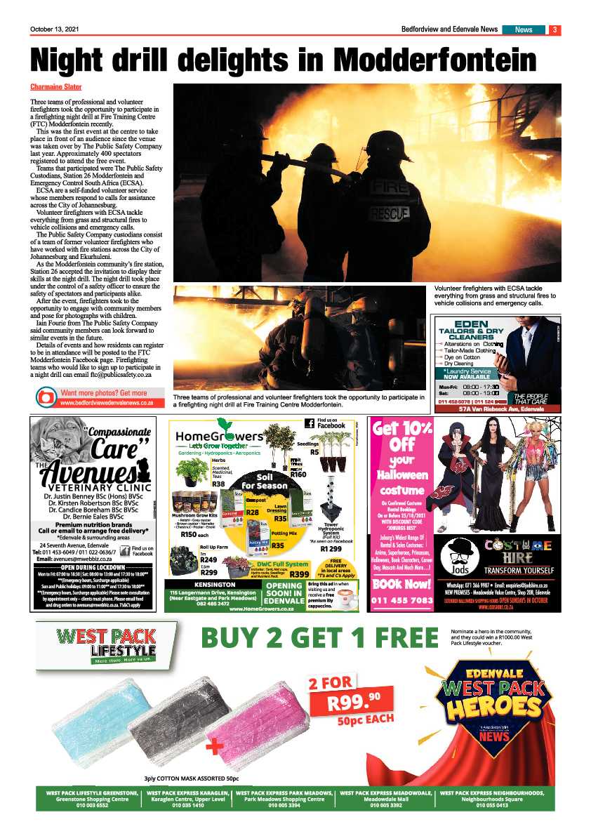 Bedfordview Edenvale News 13 October 2021 page 3