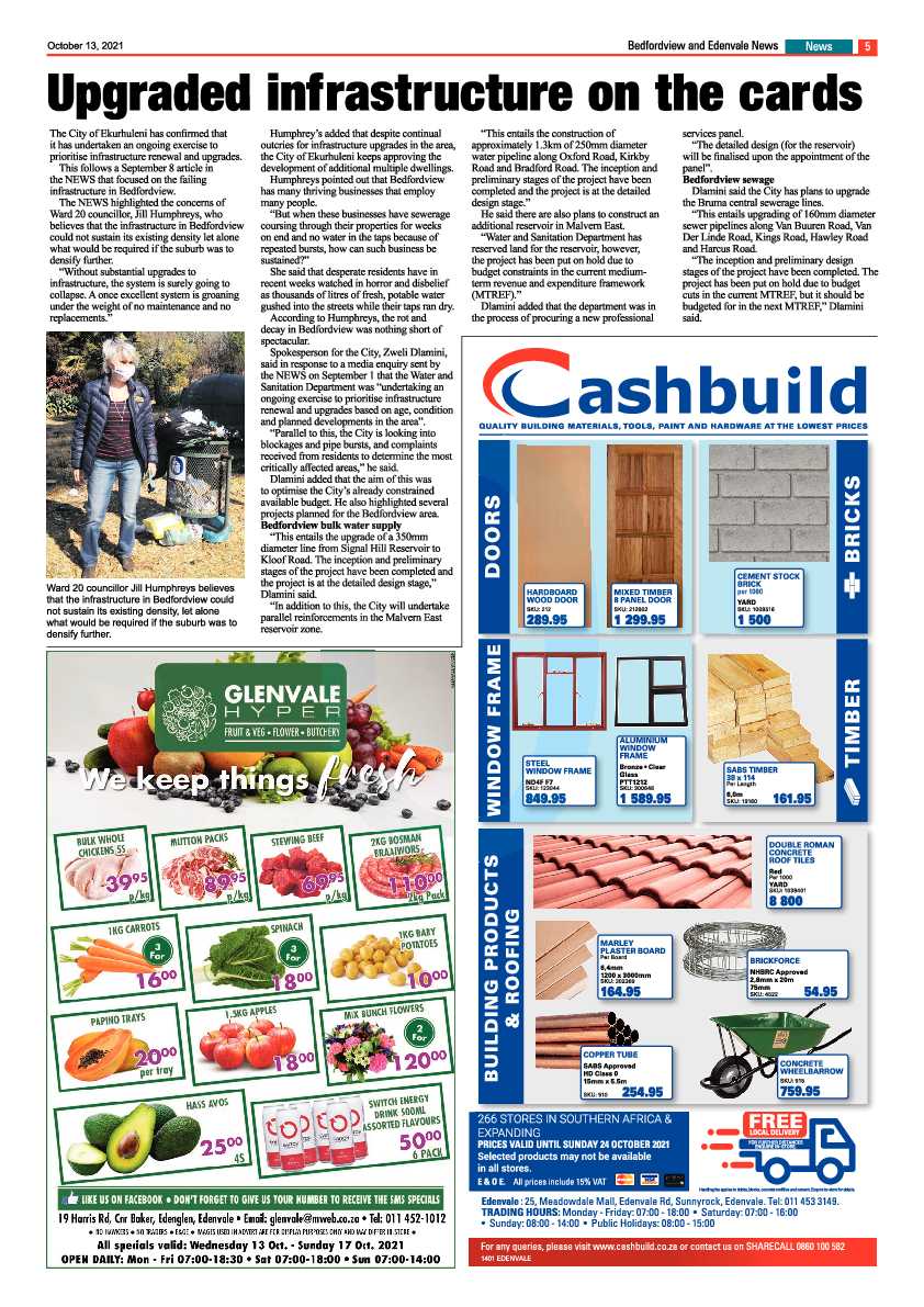 Bedfordview Edenvale News 13 October 2021 page 5