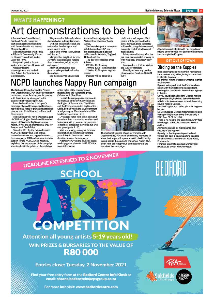 Bedfordview Edenvale News 13 October 2021 page 9