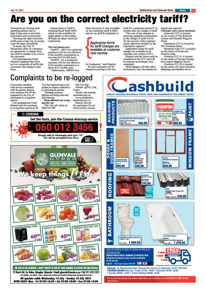 Bedfordview Edenvale News 14 July 2021 page 5
