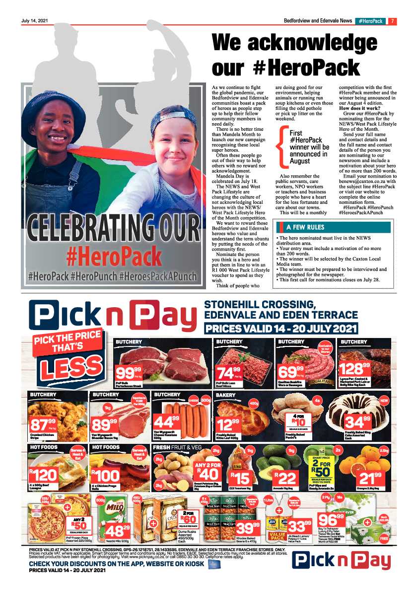 Bedfordview Edenvale News 14 July 2021 page 7