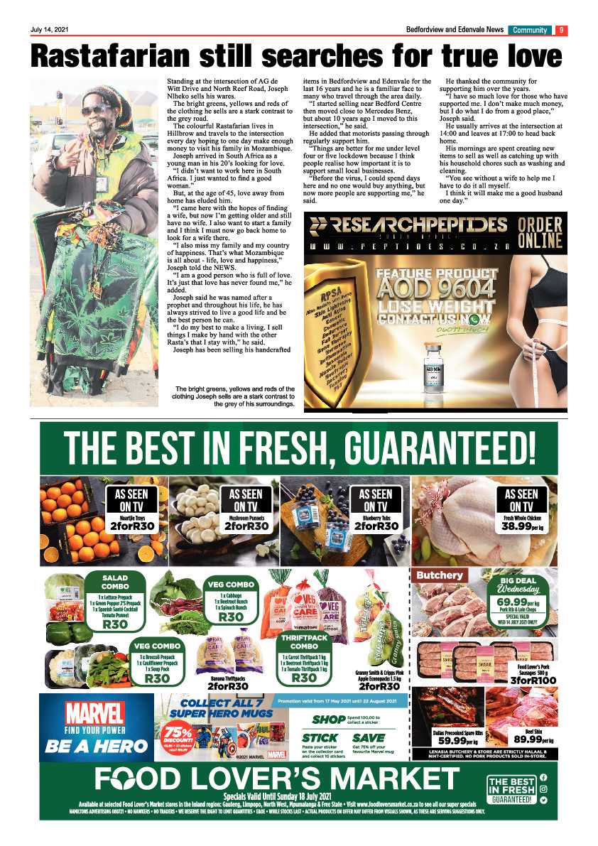 Bedfordview Edenvale News 14 July 2021 page 9