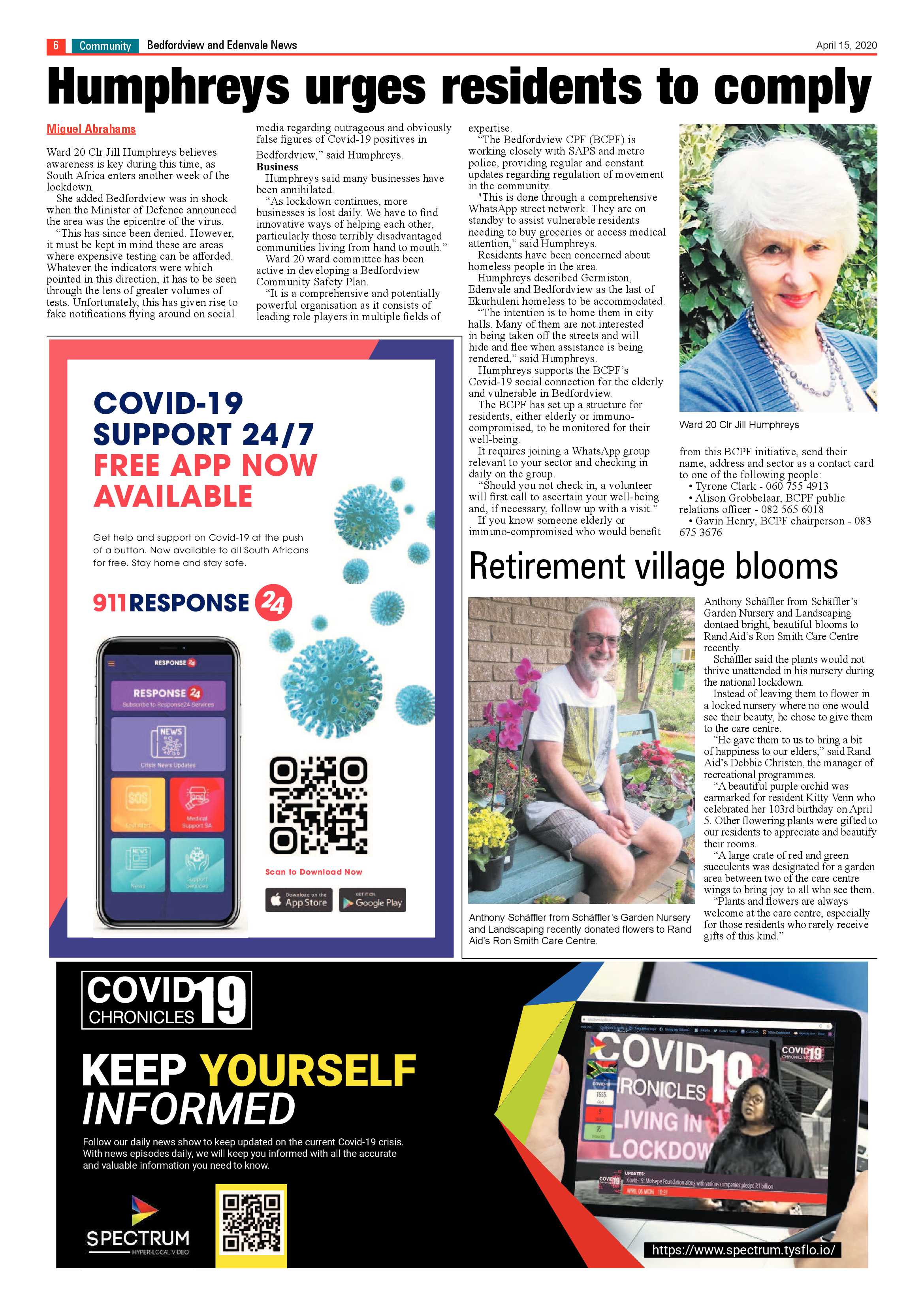 Bedfordview Edenvale News 15 April 2020 page 6