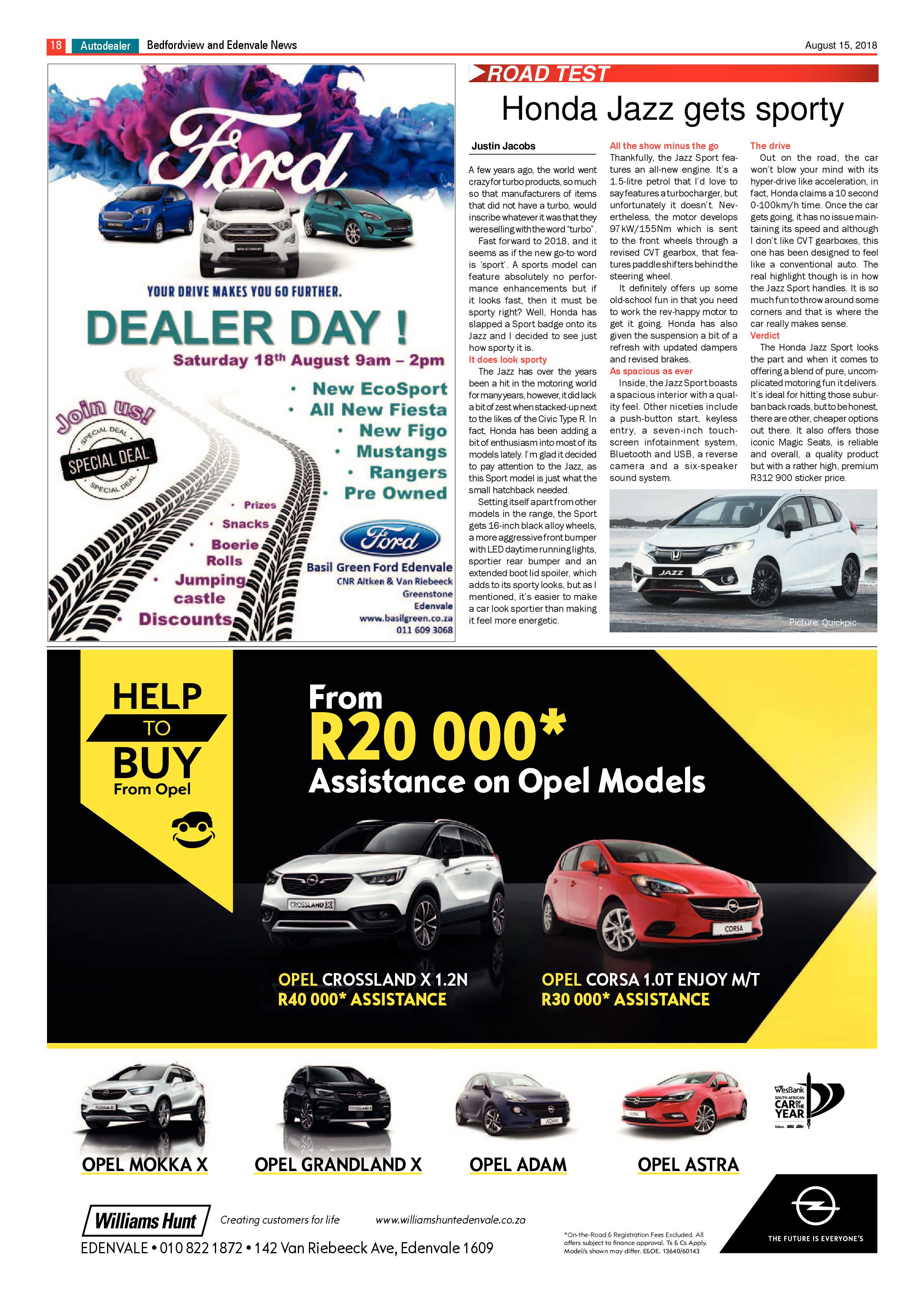 Bedfordview Edenvale News 15 August 2018 page 18