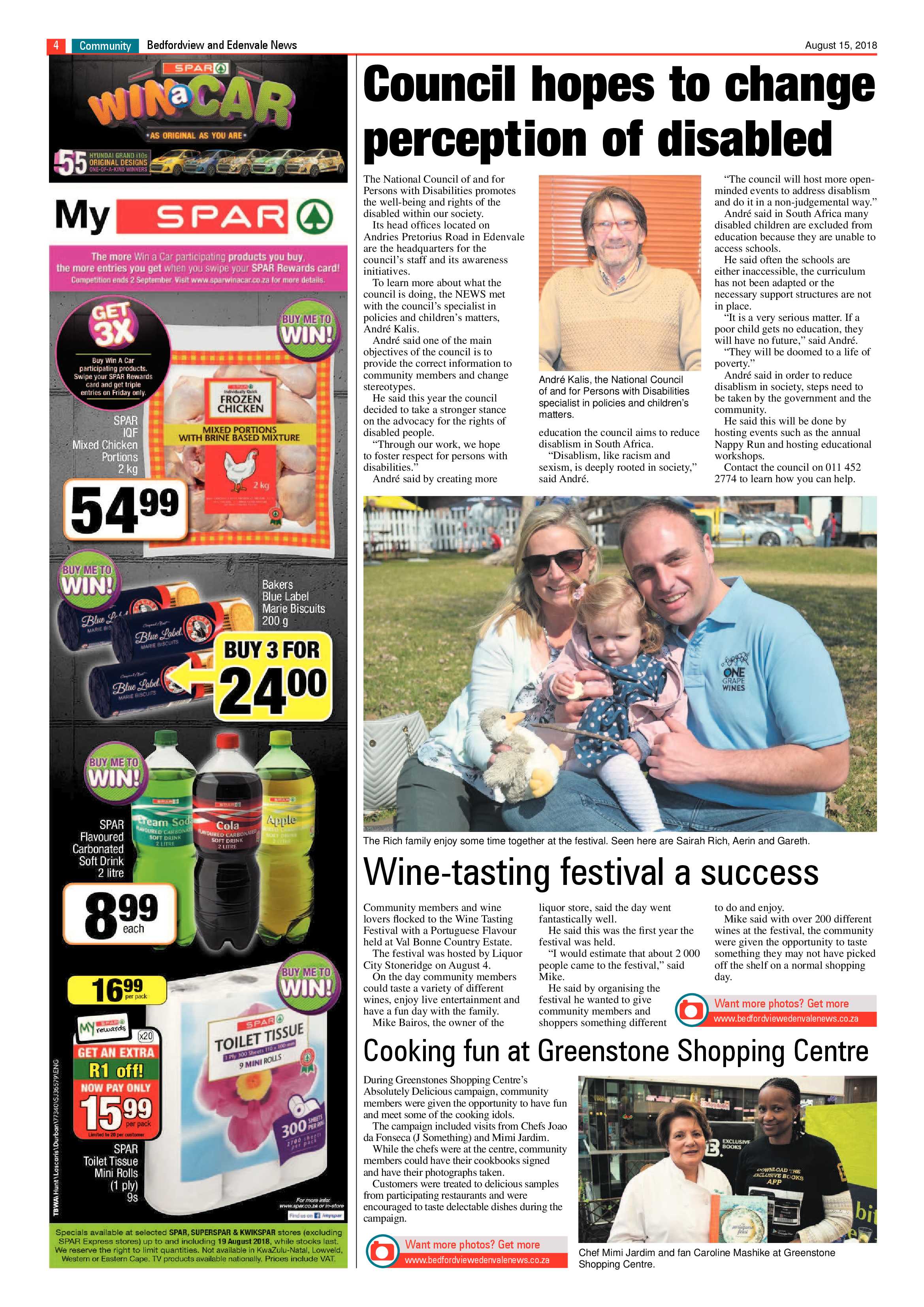Bedfordview Edenvale News 15 August 2018 page 4