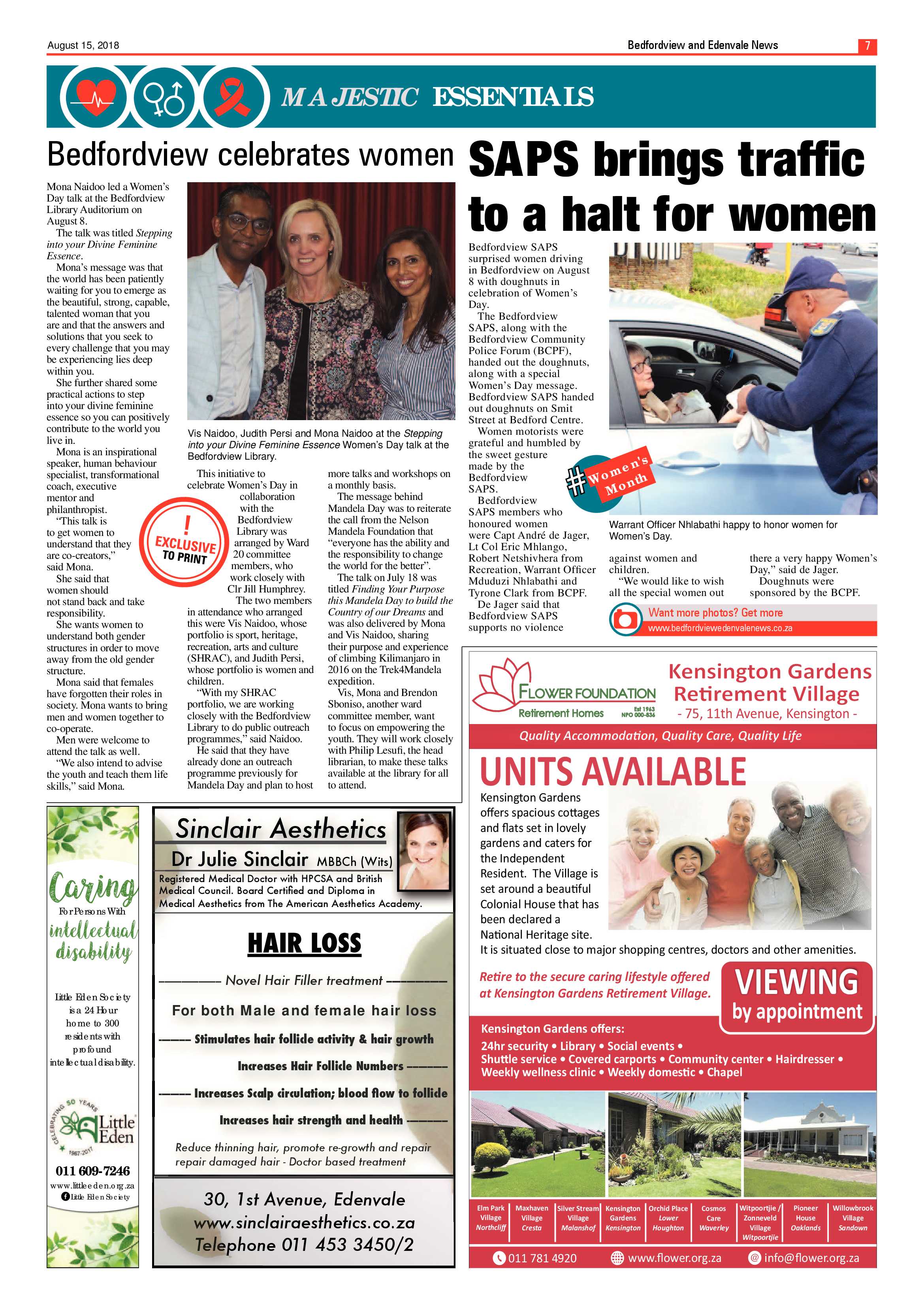 Bedfordview Edenvale News 15 August 2018 page 7