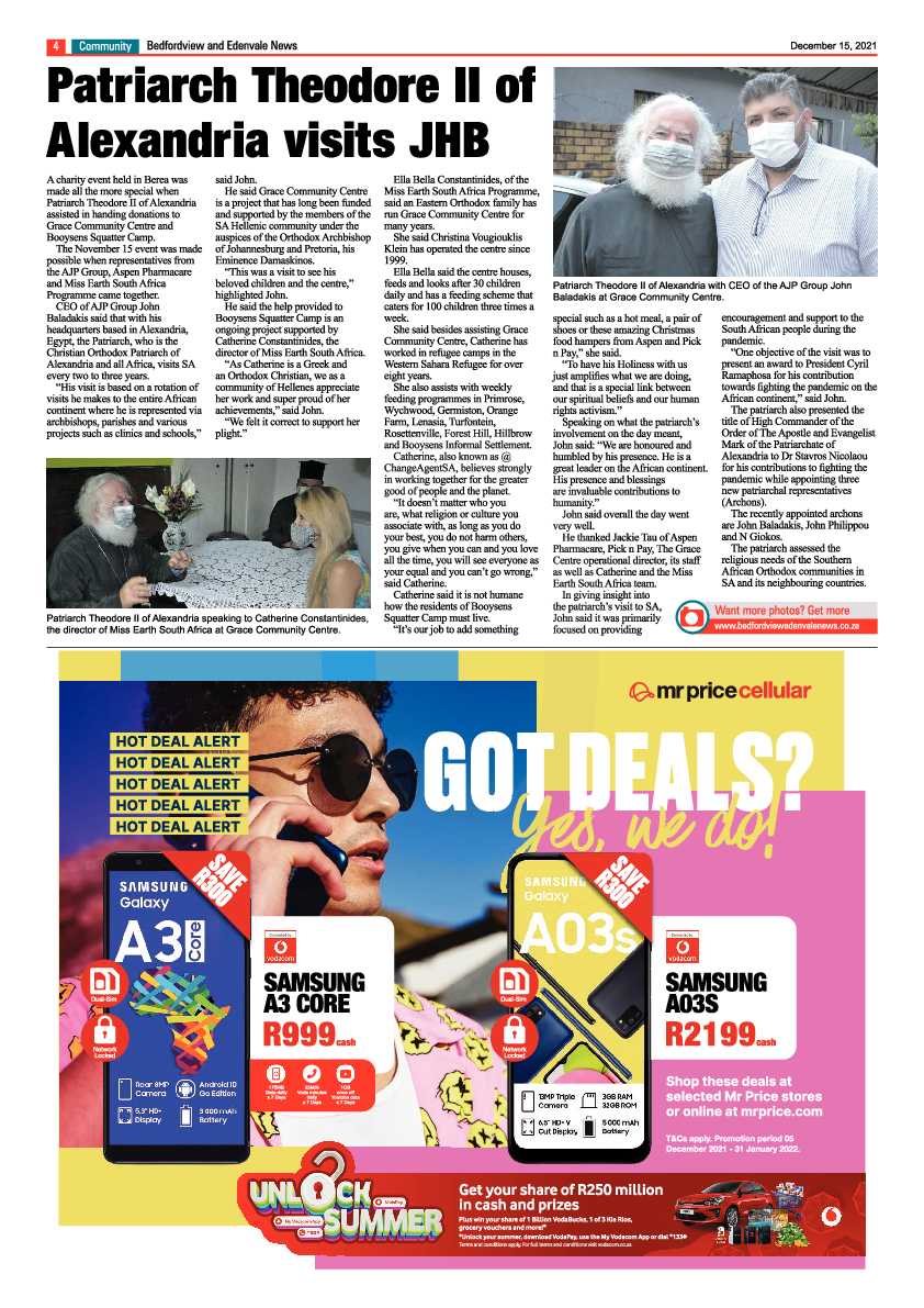 Bedfordview Edenvale News 15 December 2021 page 4