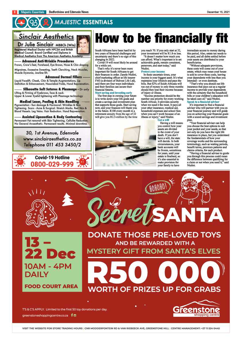 Bedfordview Edenvale News 15 December 2021 page 8