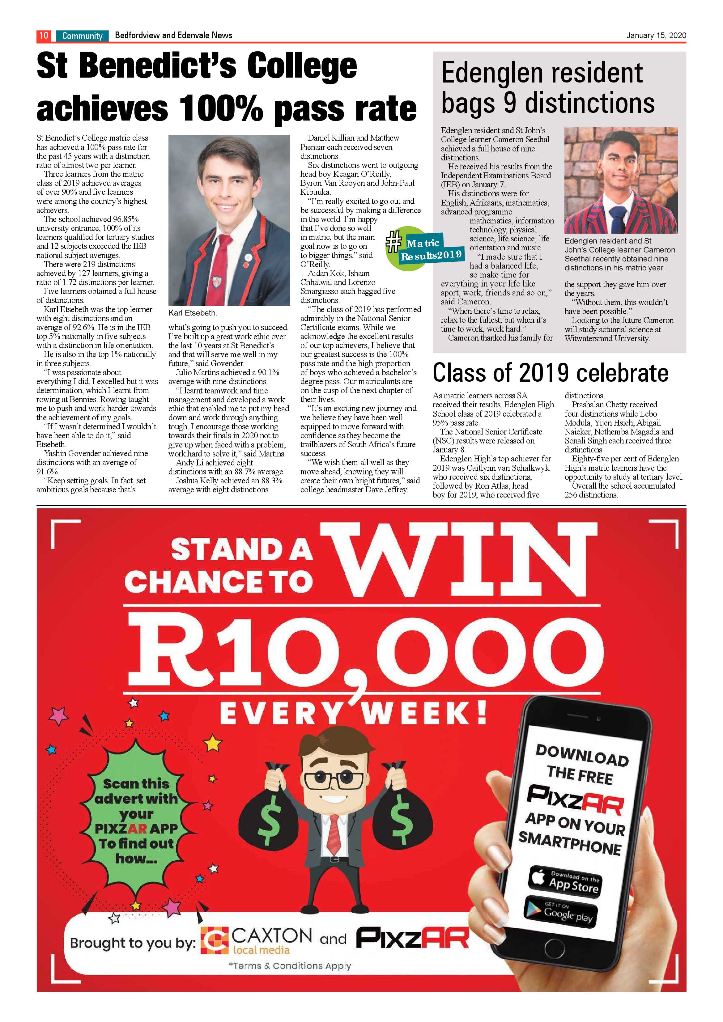 Bedfordview Edenvale News 15 January 2020 page 10