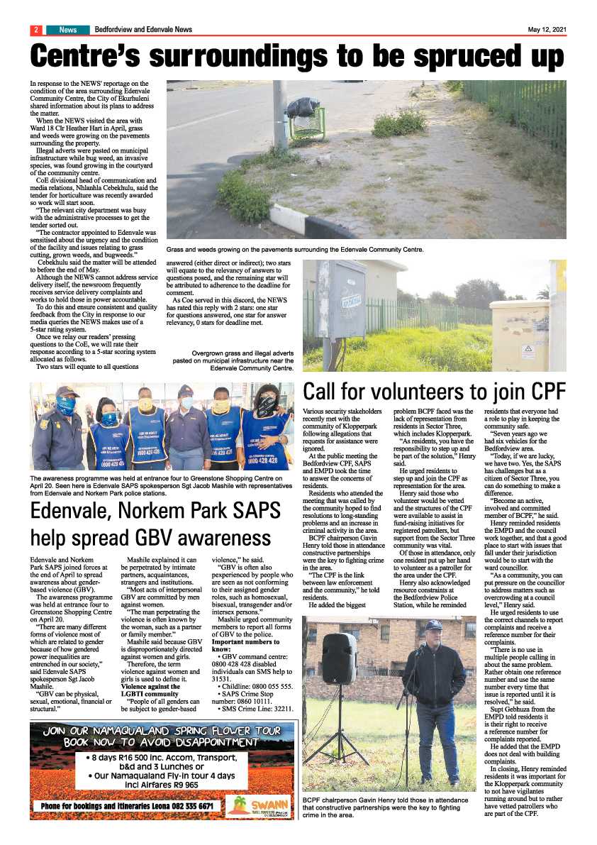 Bedfordview Edenvale News 14 May 2021 page 2