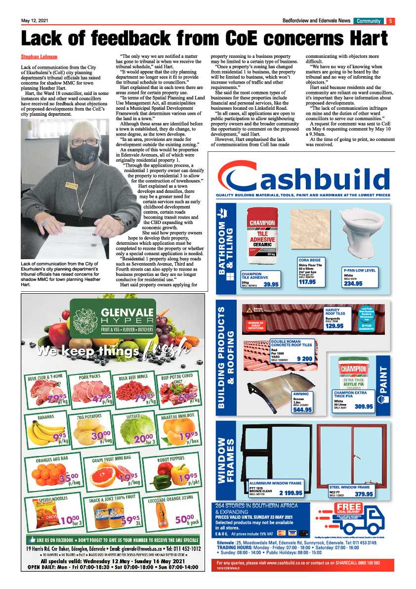 Bedfordview Edenvale News 14 May 2021 page 5