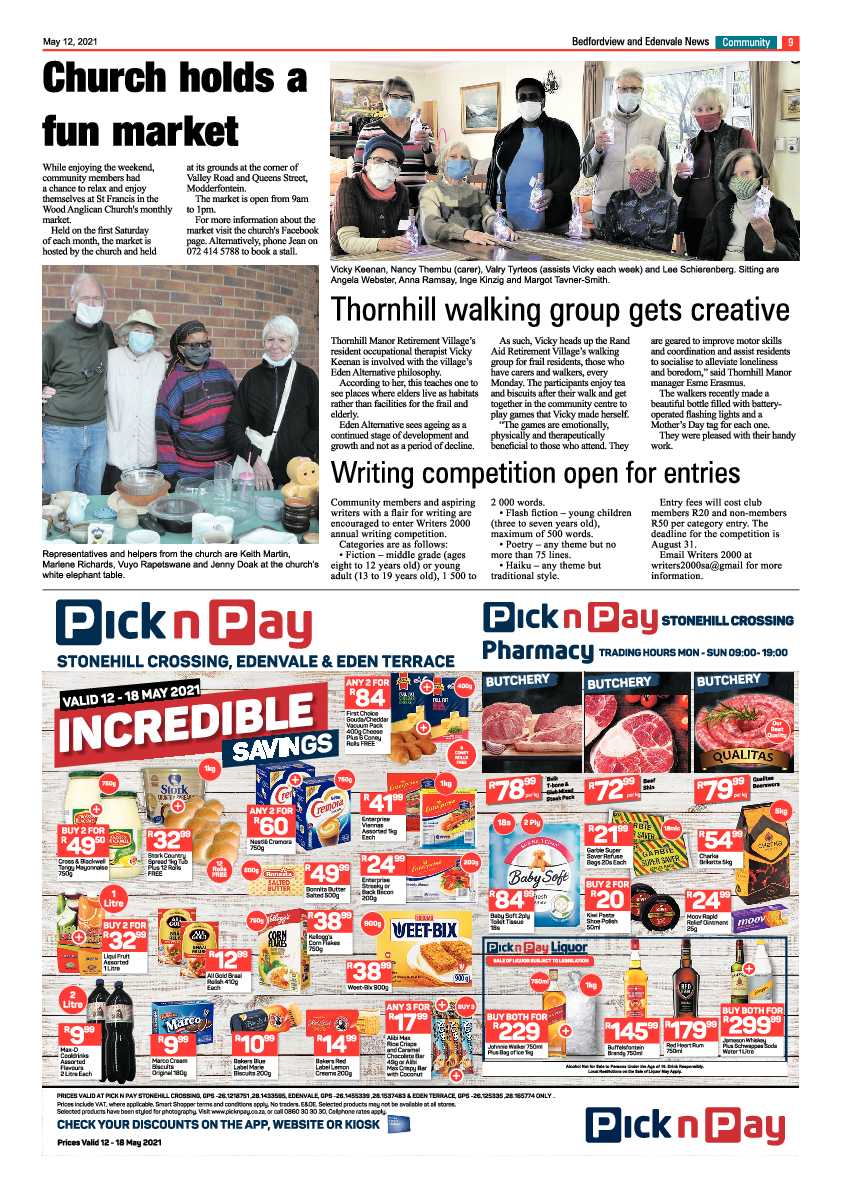 Bedfordview Edenvale News 14 May 2021 page 9