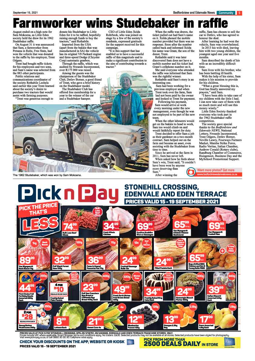 Bedfordview Edenvale News 15 September 2021 page 5