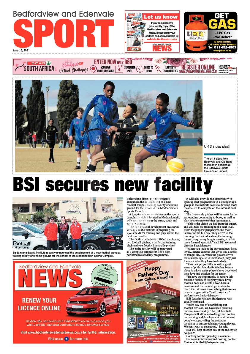 Bedfordview Edenvale News 16 June 2021 page 16