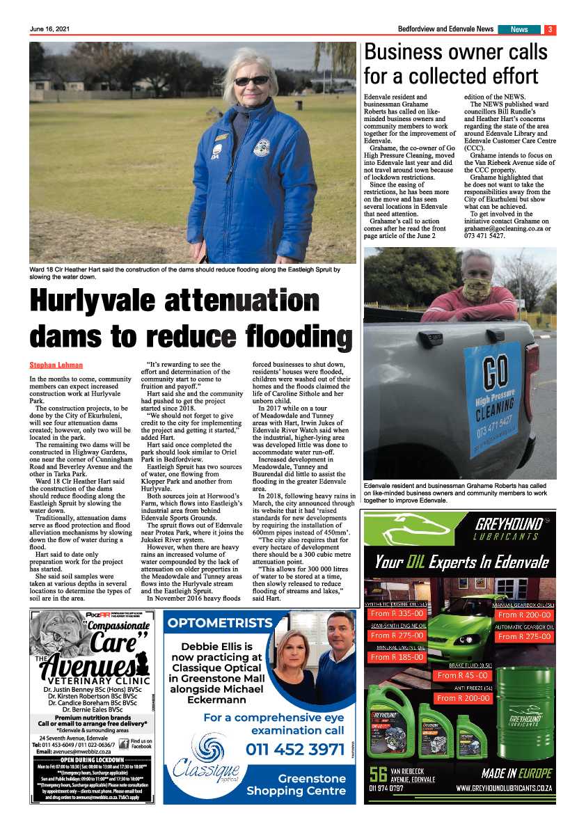 Bedfordview Edenvale News 16 June 2021 page 3