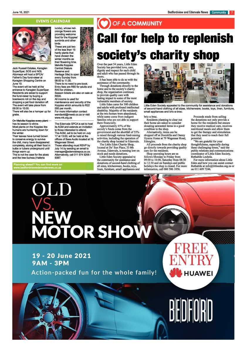 Bedfordview Edenvale News 16 June 2021 page 7
