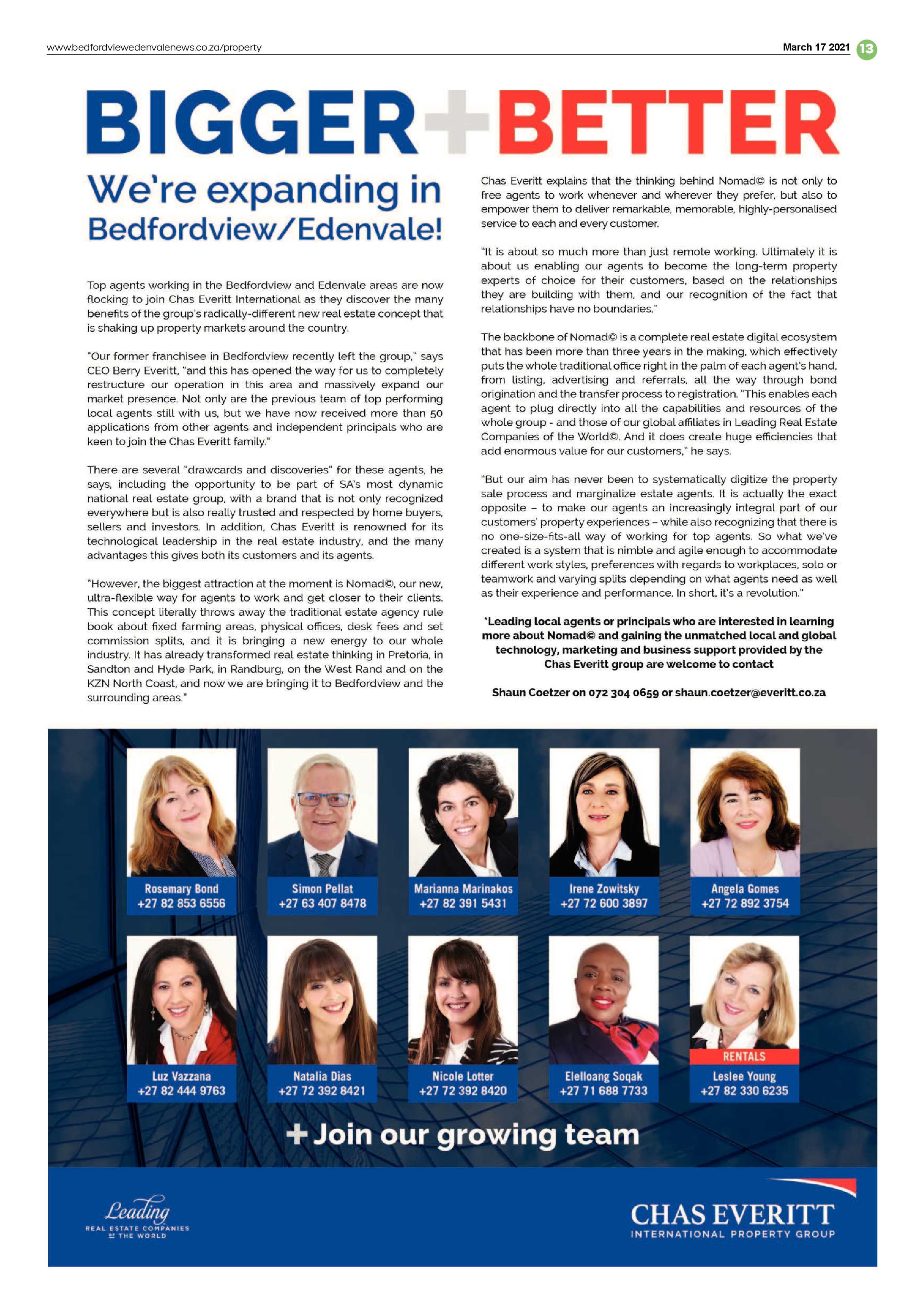 Bedfordview Edenvale News 17 March 2021 page 13