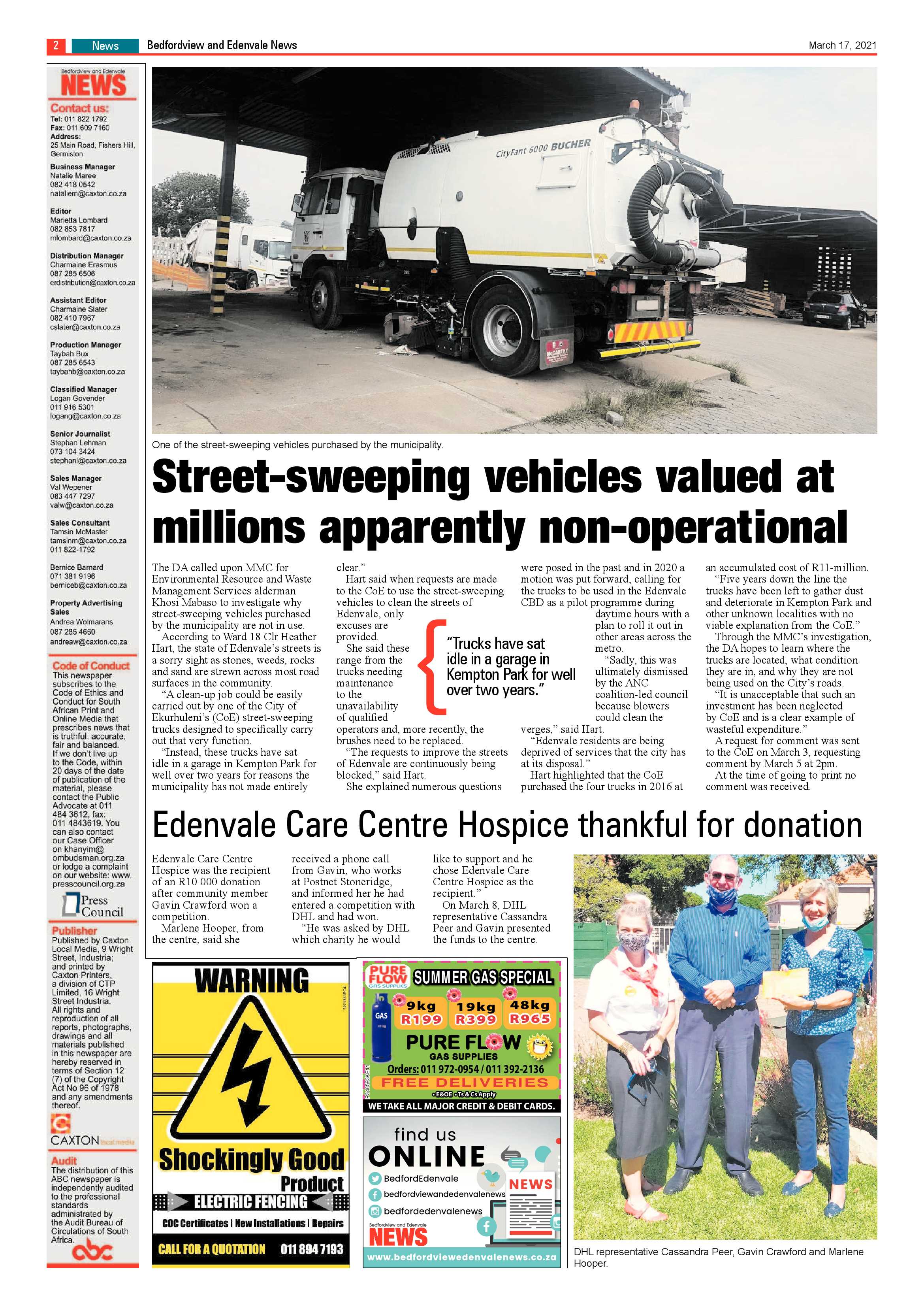 Bedfordview Edenvale News 17 March 2021 page 2