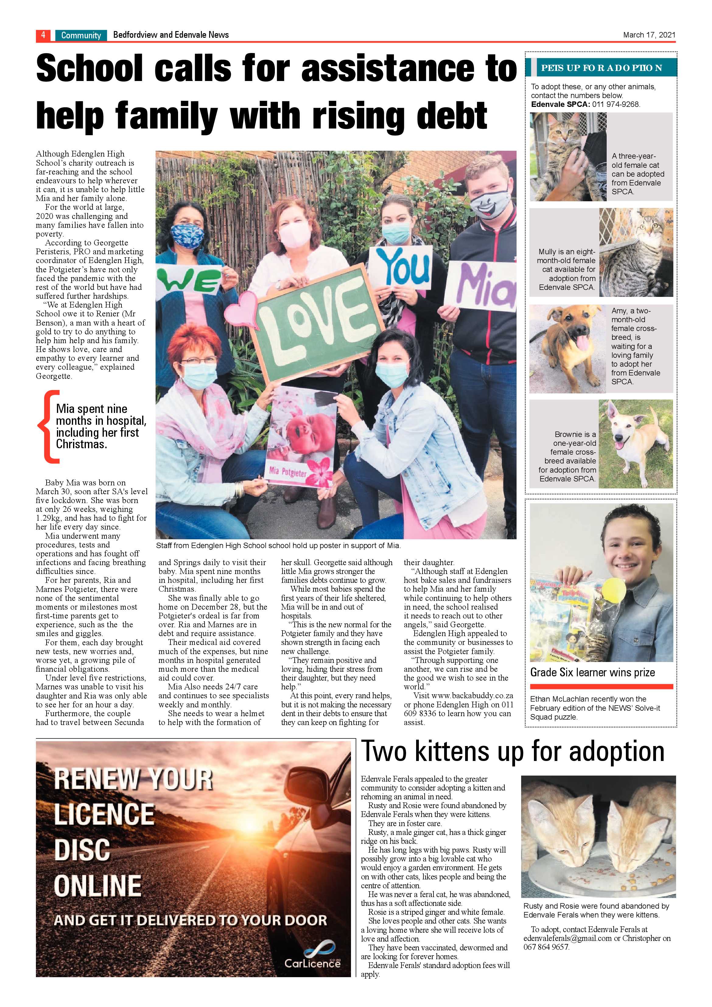 Bedfordview Edenvale News 17 March 2021 page 4