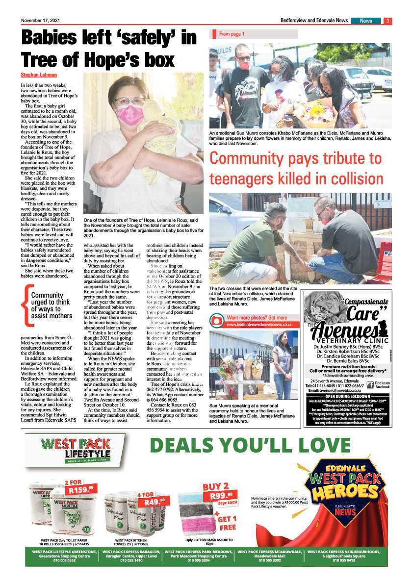 Bedfordview Edenvale News 17 November 2021 page 3