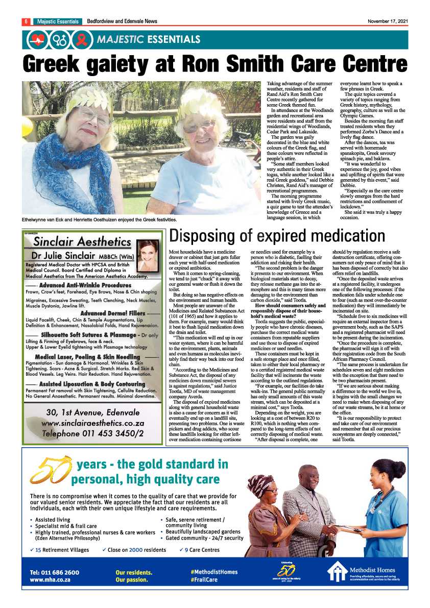 Bedfordview Edenvale News 17 November 2021 page 6