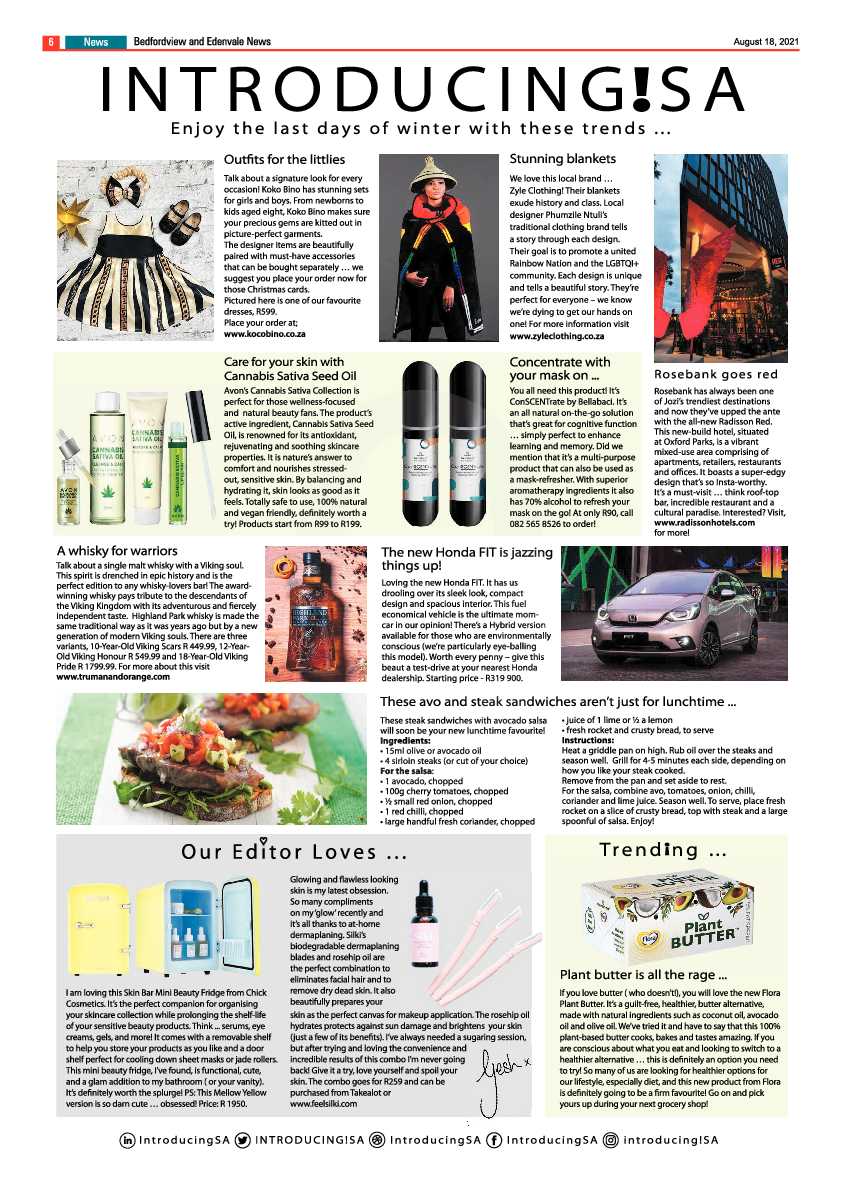 Bedfordview Edenvale News 18 August 2021 page 6