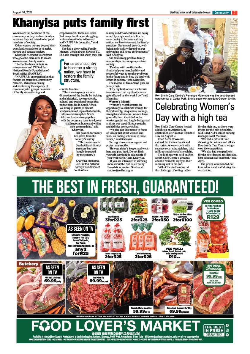 Bedfordview Edenvale News 18 August 2021 page 7