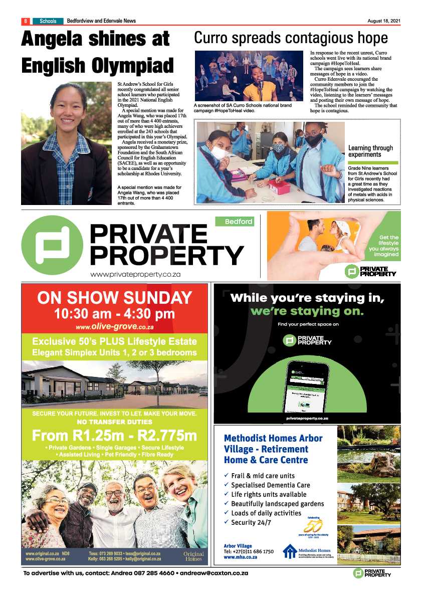 Bedfordview Edenvale News 18 August 2021 page 8