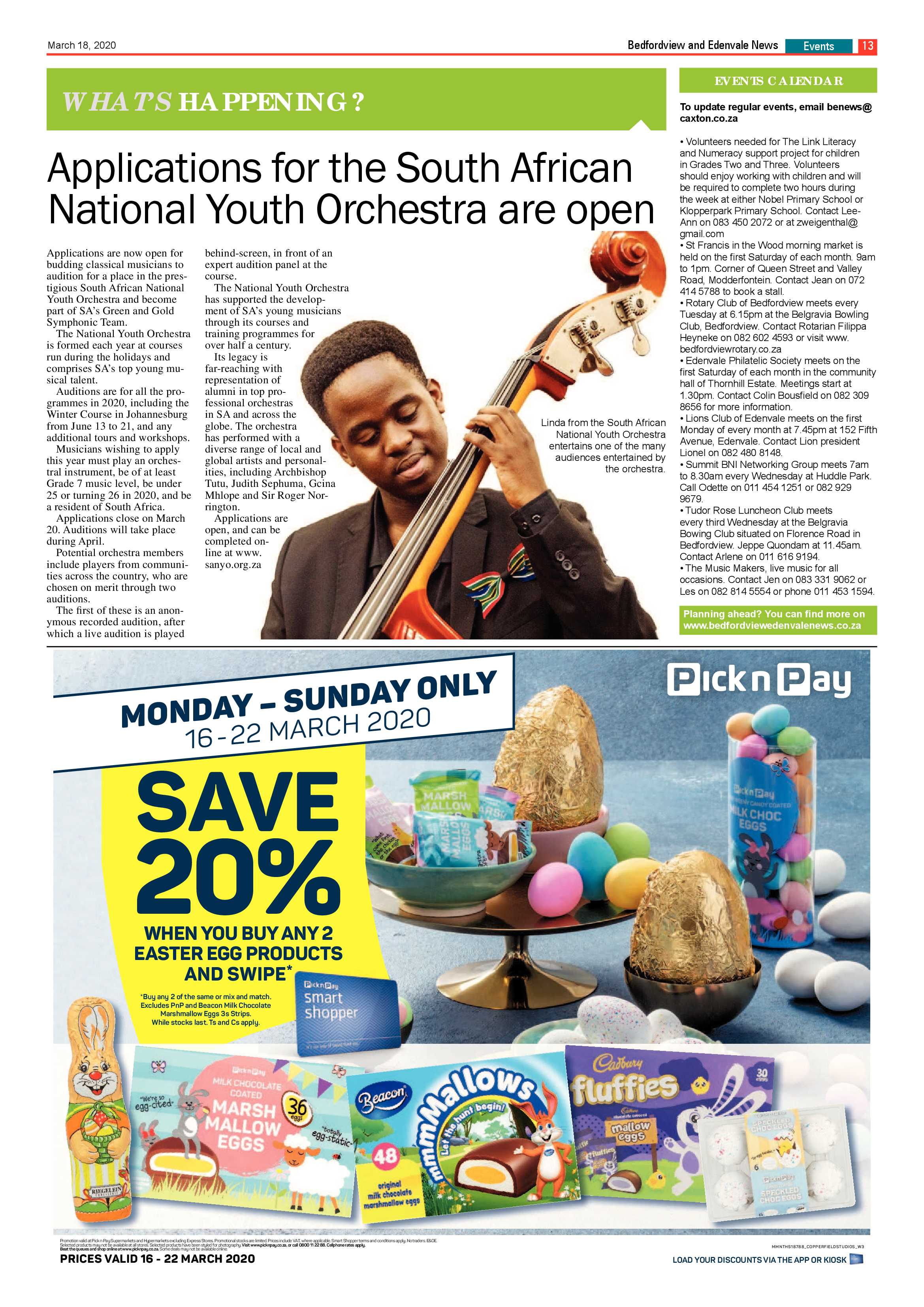 Bedfordview Edenvale News 18 March 2020 page 13