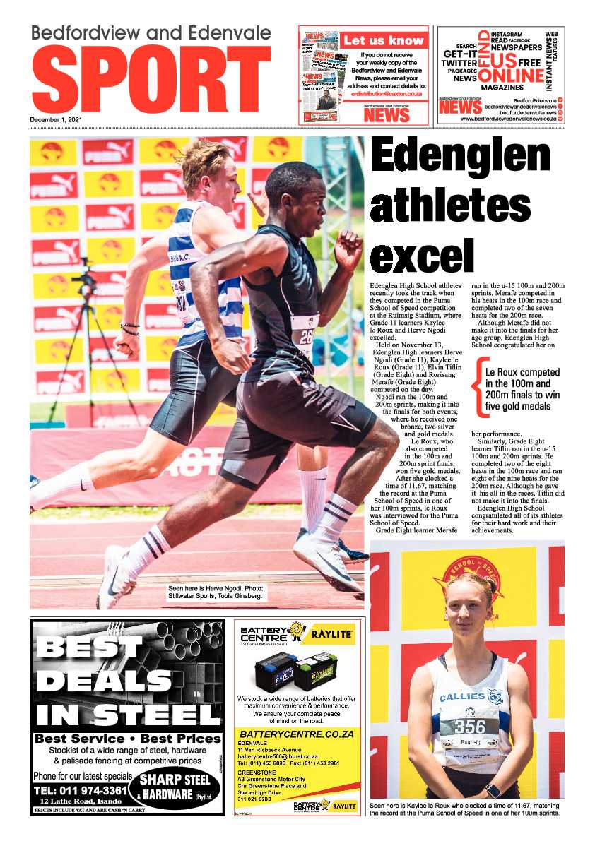 Bedfordview Edenvale News 1 December 2021 page 20