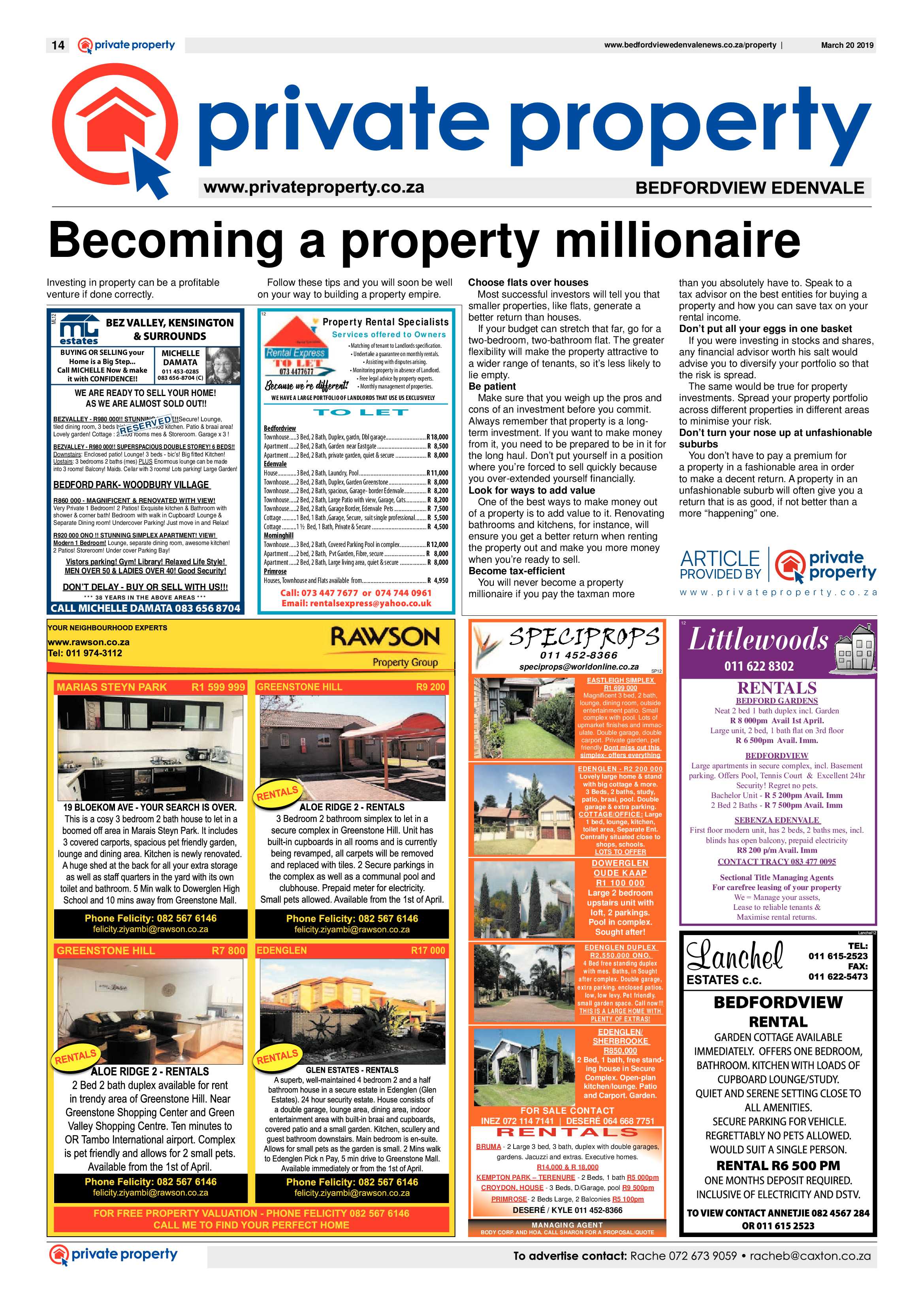Bedfordview Edenvale News 20 March 2019 page 14