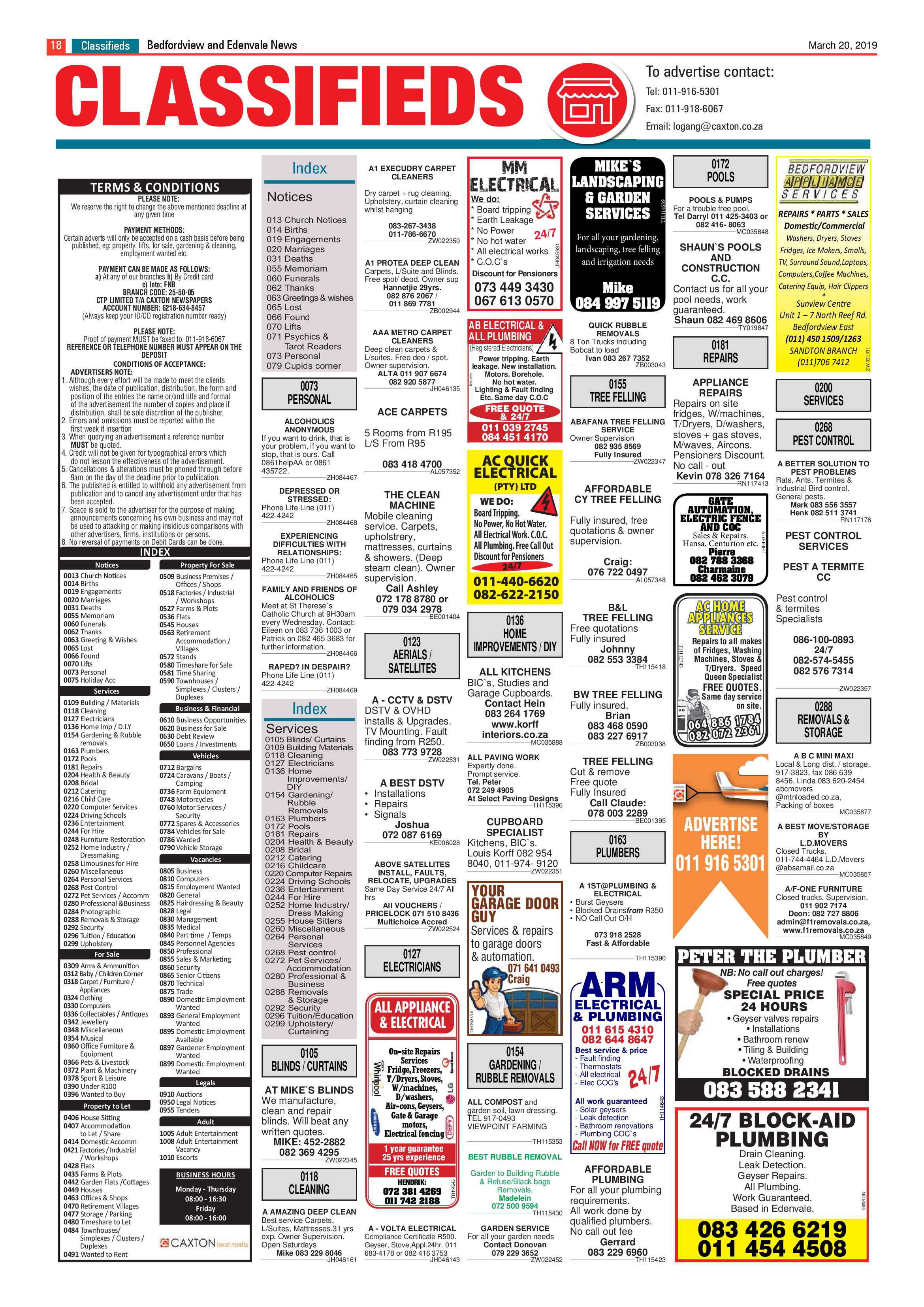Bedfordview Edenvale News 20 March 2019 page 18