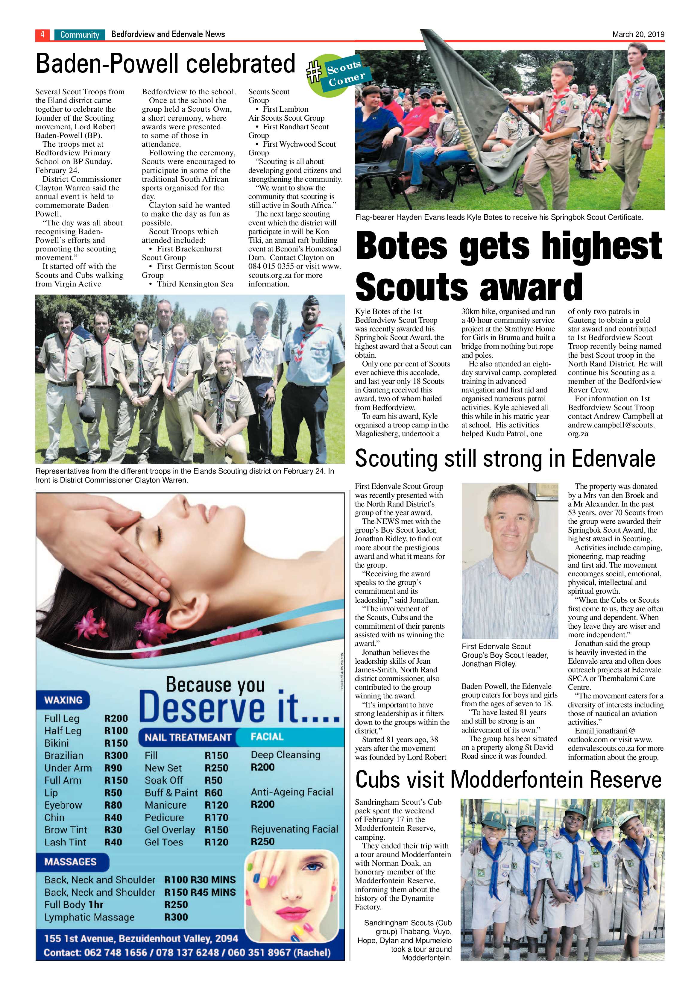 Bedfordview Edenvale News 20 March 2019 page 4