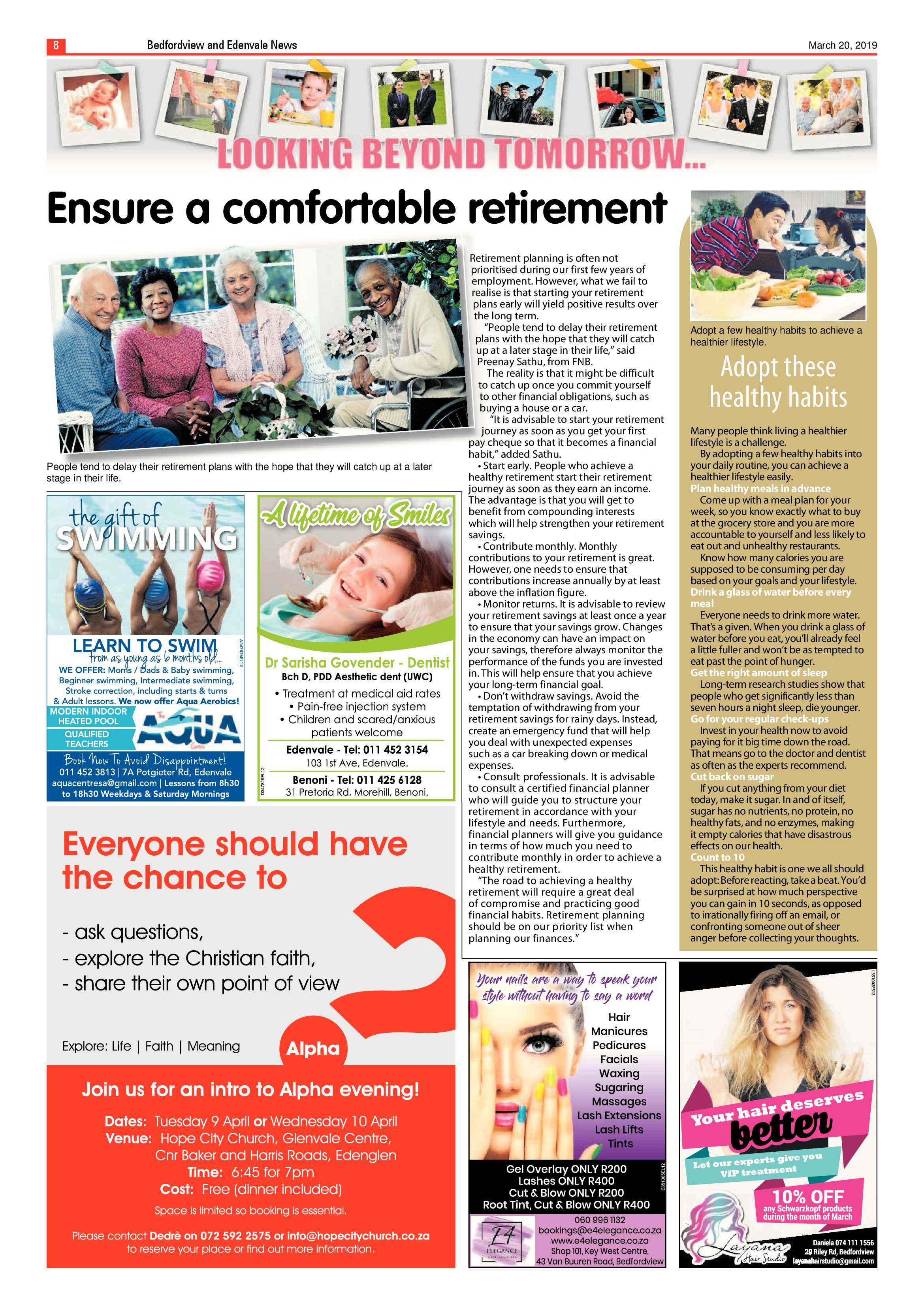 Bedfordview Edenvale News 20 March 2019 page 8